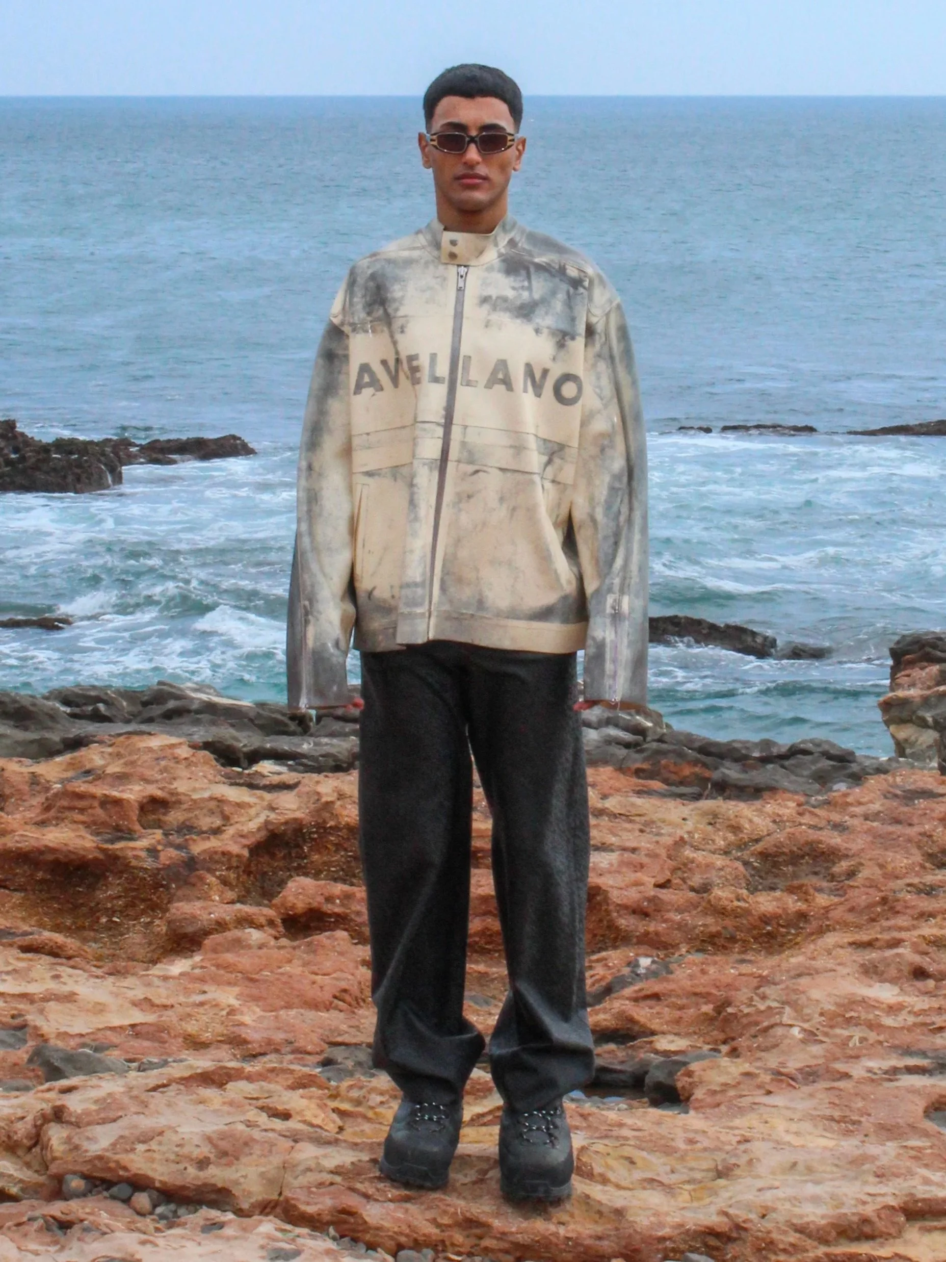 HAND DYED AVELLANO LOGO JACKET