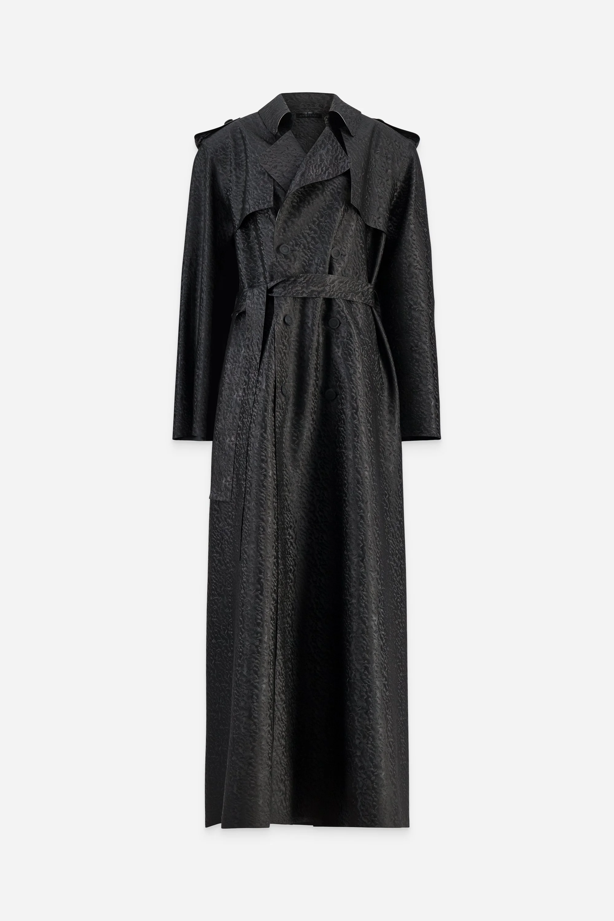 SAMPLE LATEX TRENCH COAT