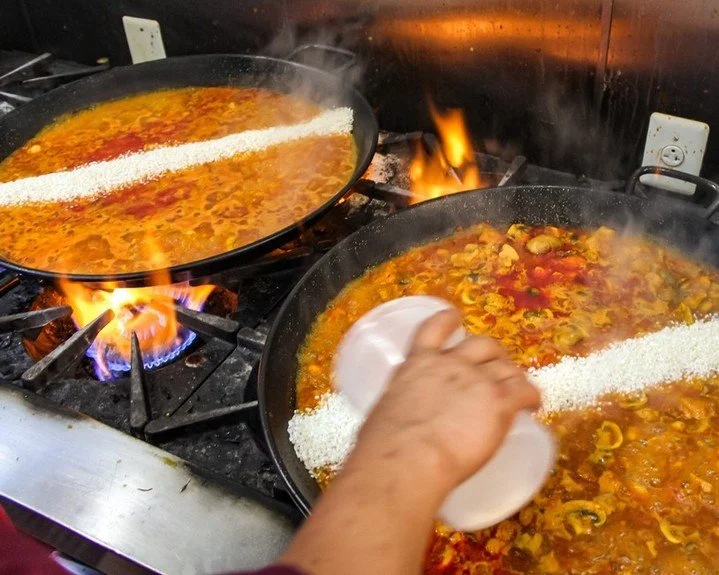 Every Sunday we've got fresh paella made for your - ready to to take home for an easy dinner. 
#paella #madefromscratch #spanishfood