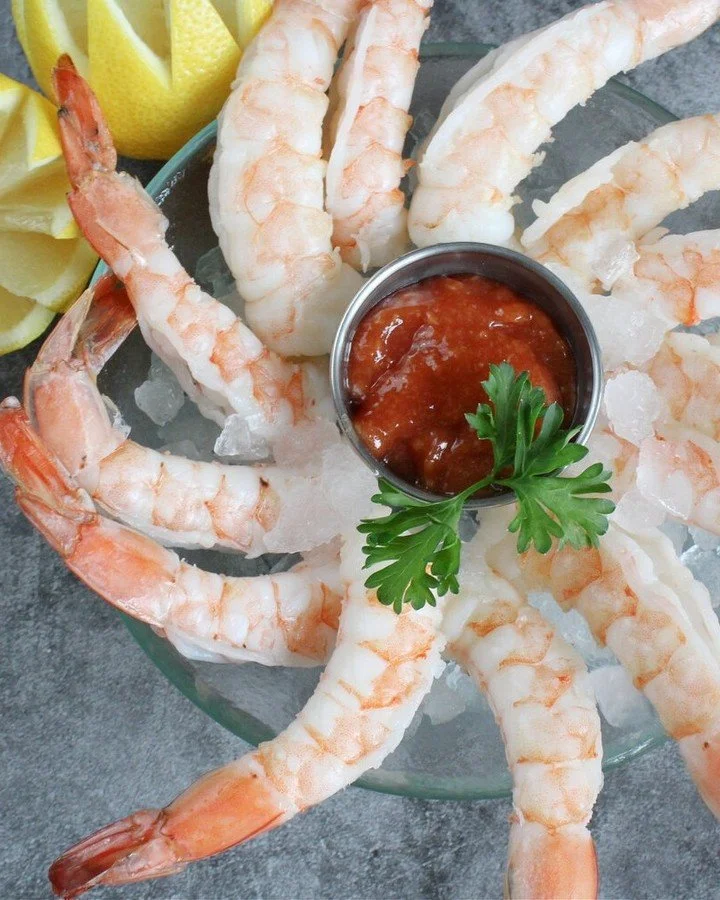 Thanksgiving preorders close Sunday November 23rd! Shrimp cocktail is always a big hit as Thanksgiving appetizer - order one and our other seafood specialties like oyster platters soon. 

#shrimpcocktail #oysterplatter #seafood #bethesdamd