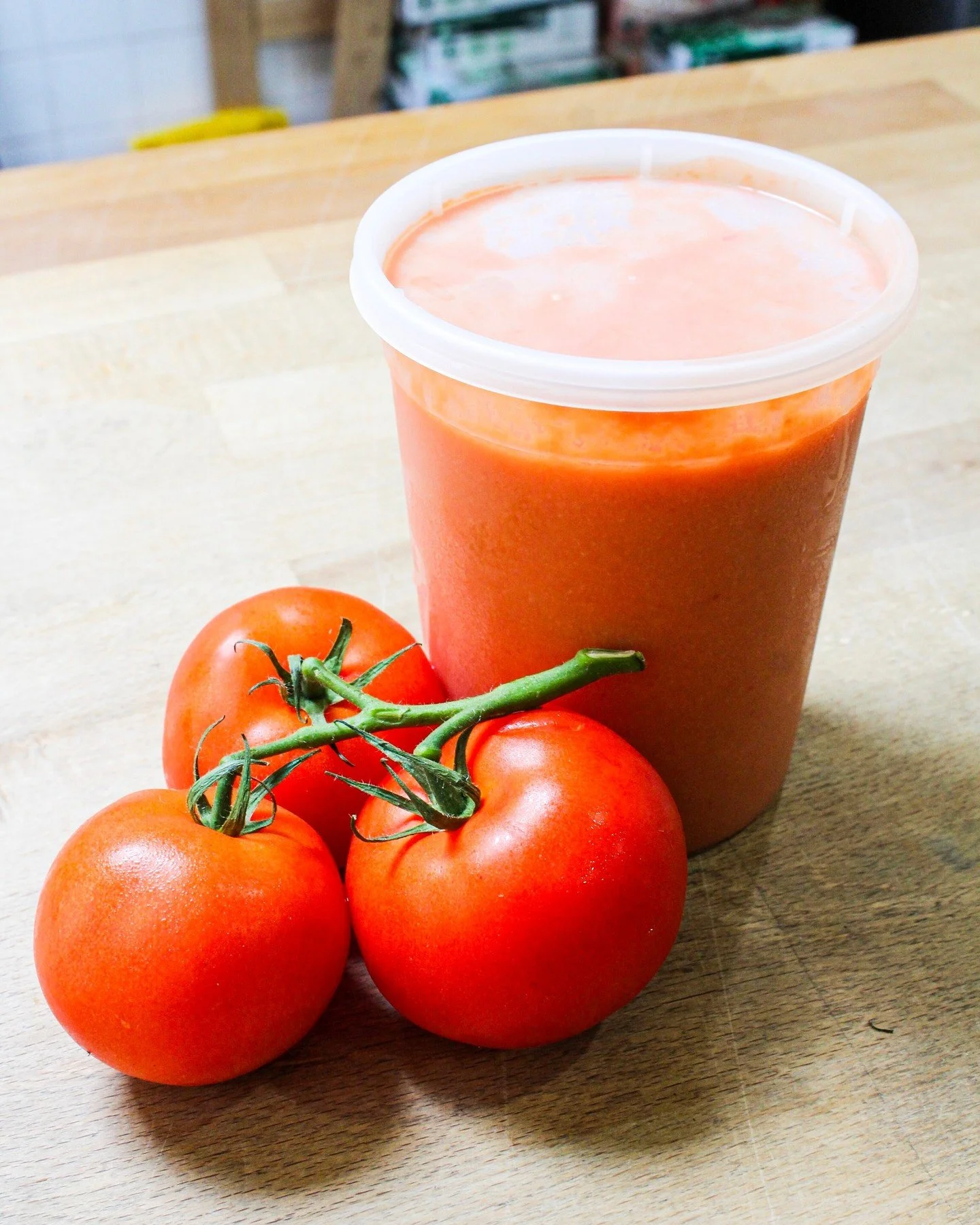 It's hot. Put the red in your red, white and blue celebrations this weekend with our house made gazpacho. It's one of our best selling prepared foods and ideal for these historic hot days. 

#gazpacho
