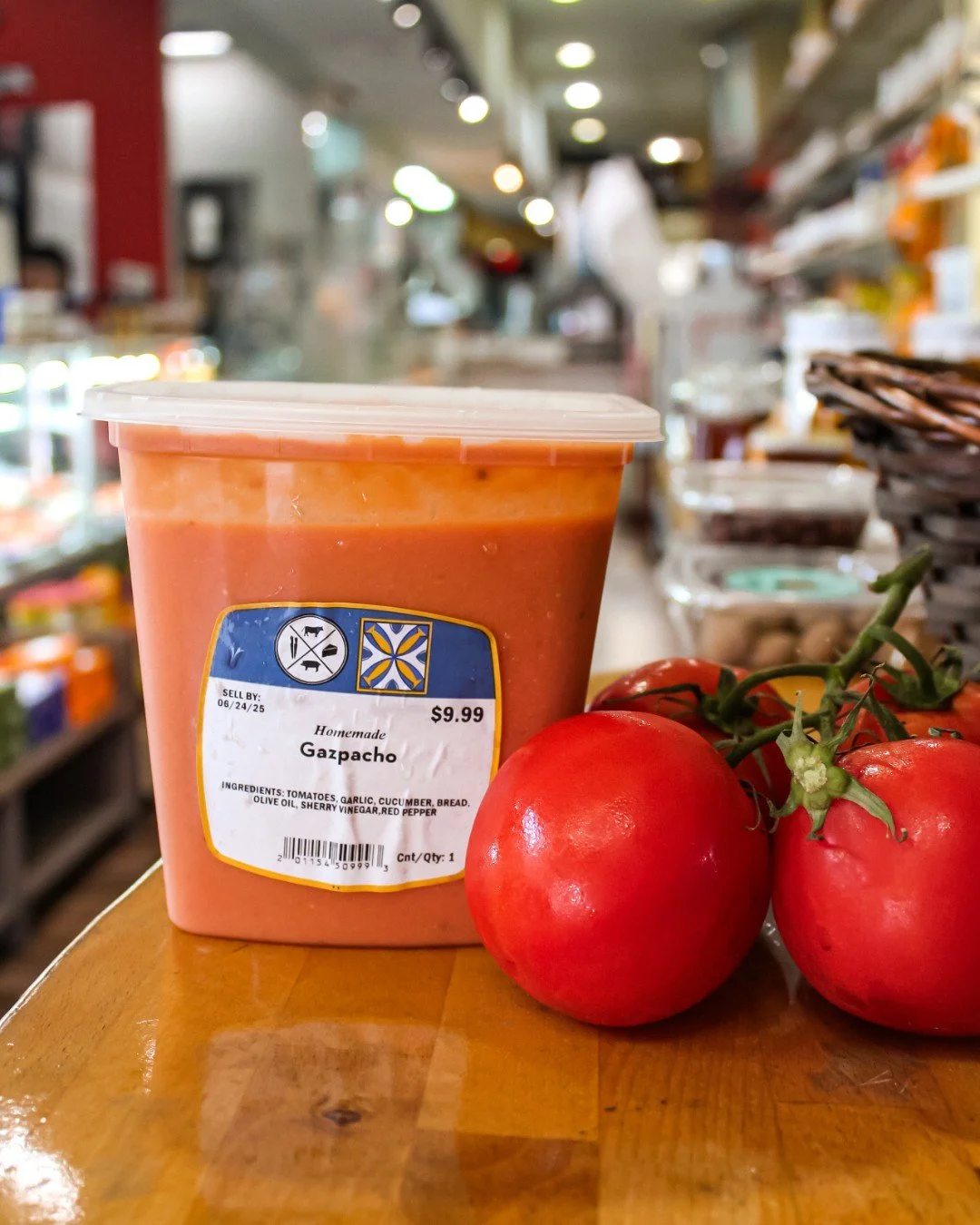 Savor summer tomatoes with our house made gazpacho. 🍅 #gazpacho