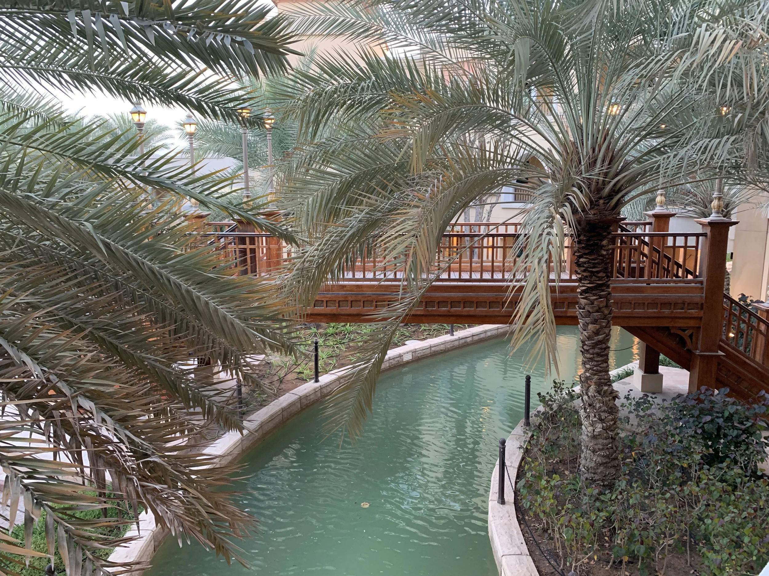 Shang-ri La Hotel Abu Dhabi. You can get a boat ride to your room!
