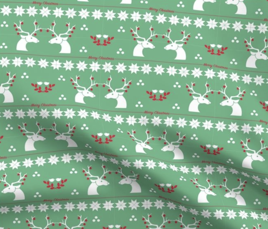 Green Oh Deer Fabric