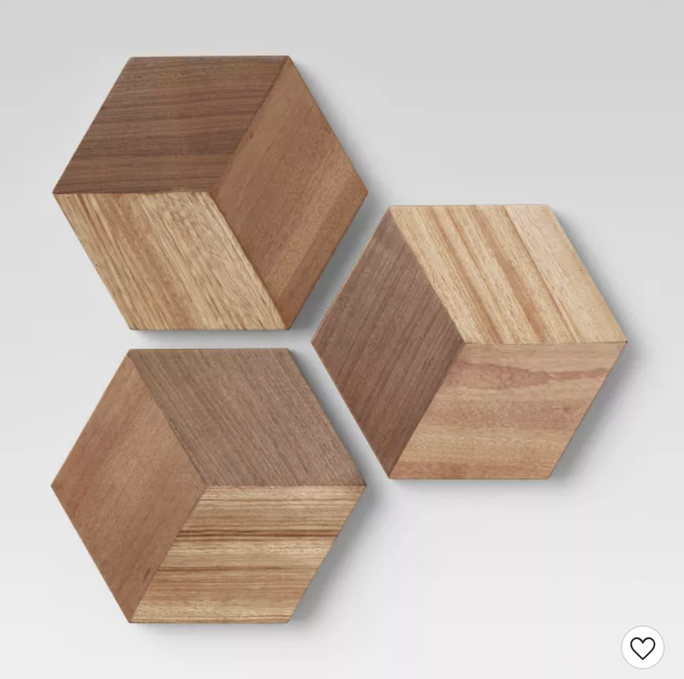 Trio Wooden Wall Art