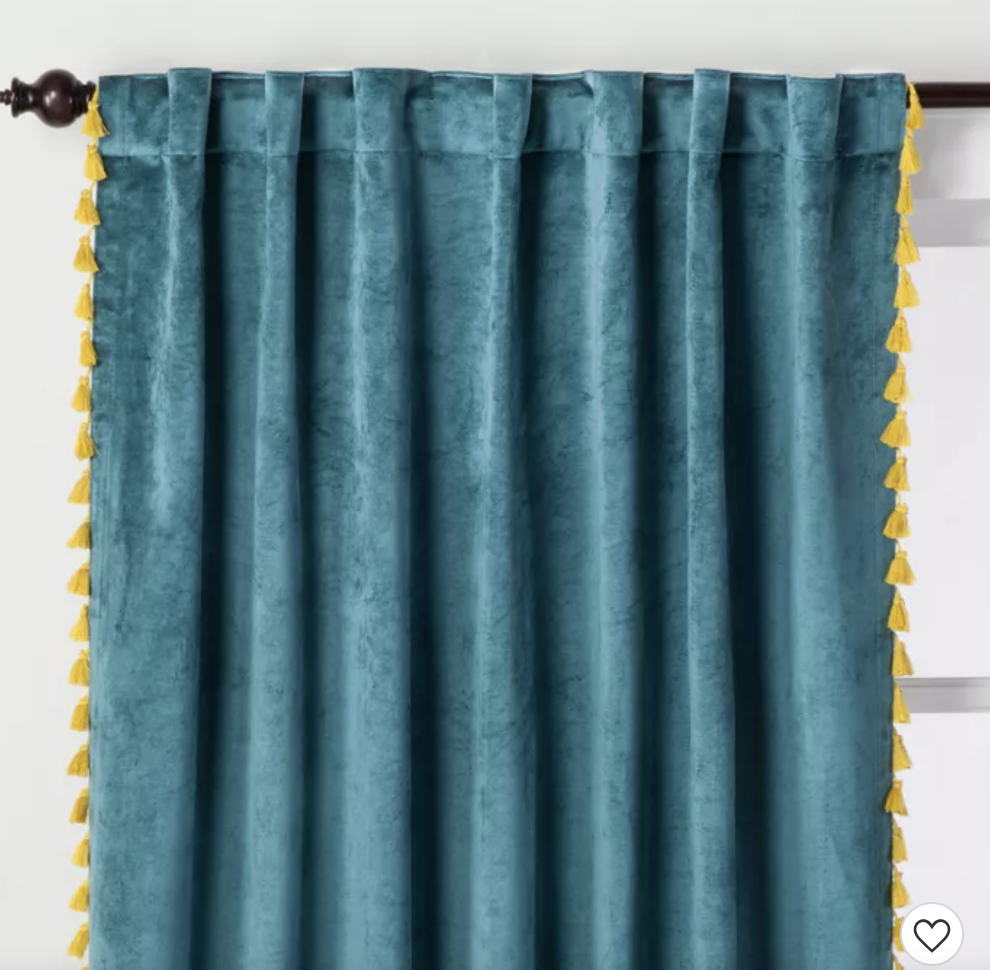 Teal Velvet Curtains