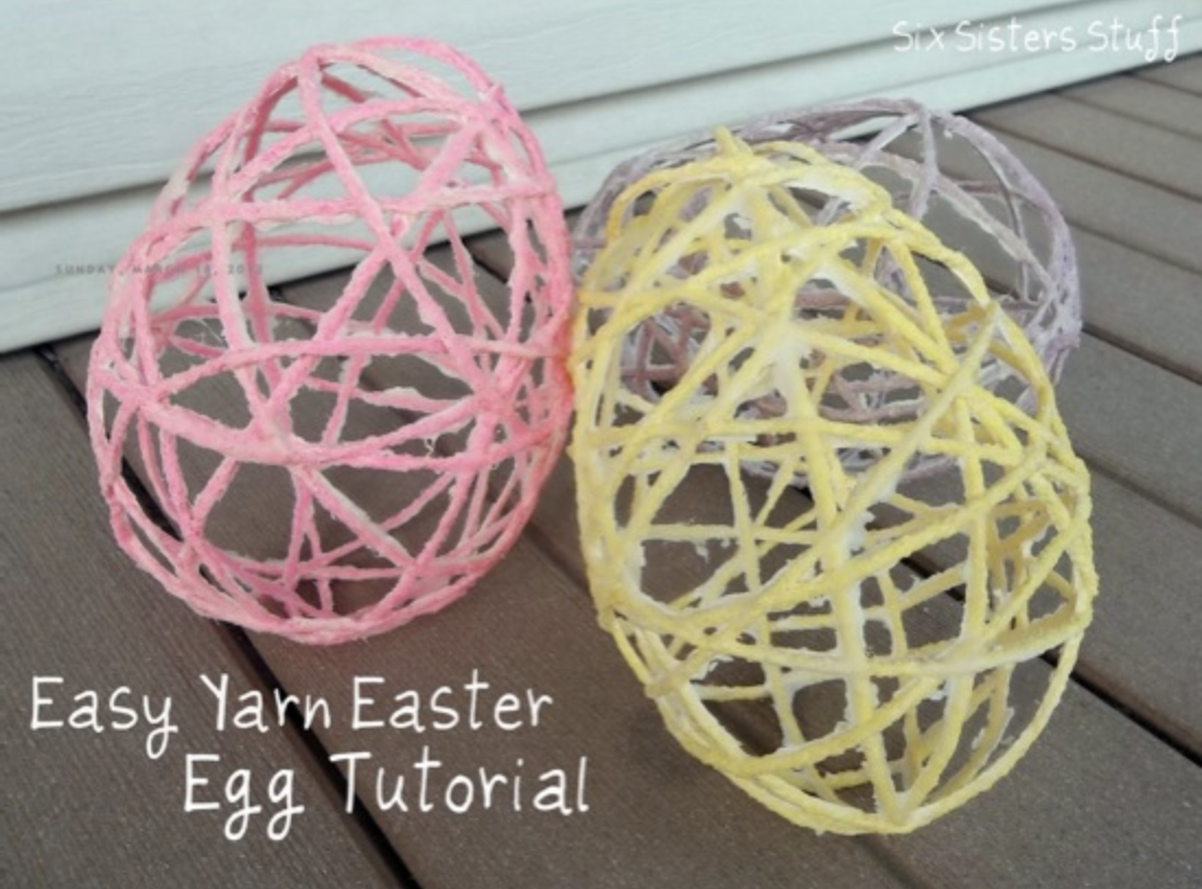 HOW to MAKE STRING EGGS - DIY Tutorial Easter Eggs Craft for Kids 