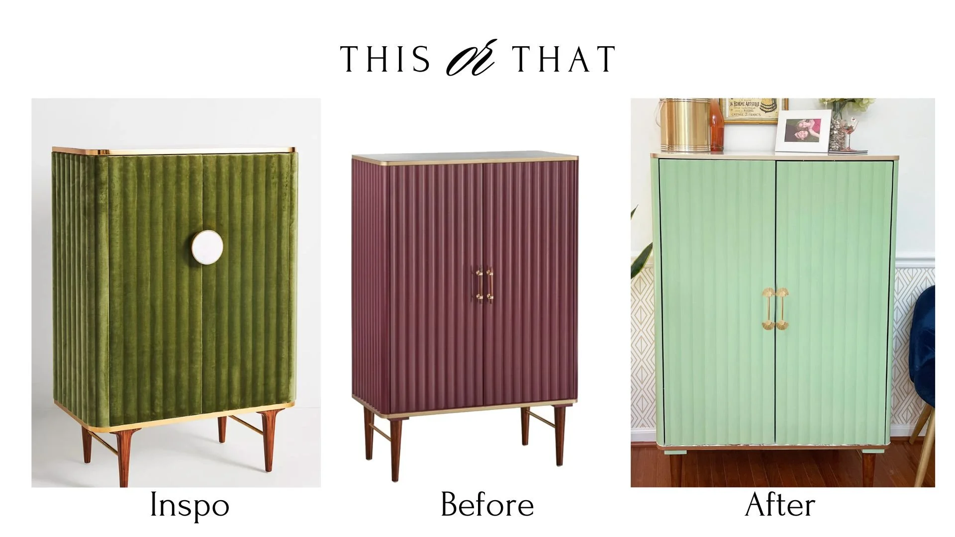 Anthropologie Inspired DIY Bar Transformation — Redesigned Classics