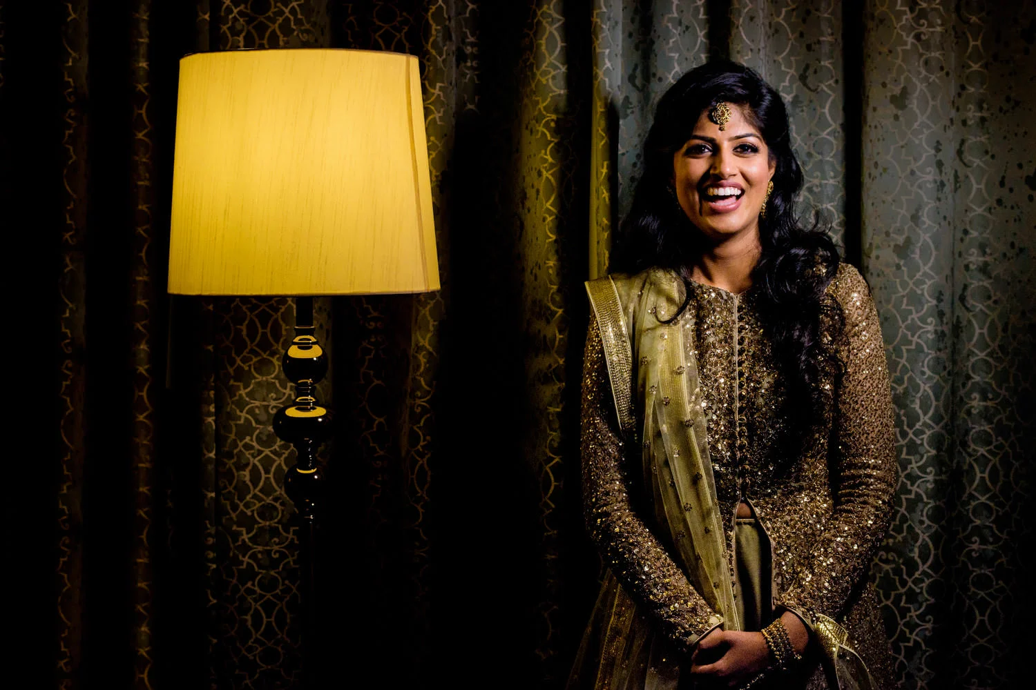 bride portrait at shangri la Bangalore