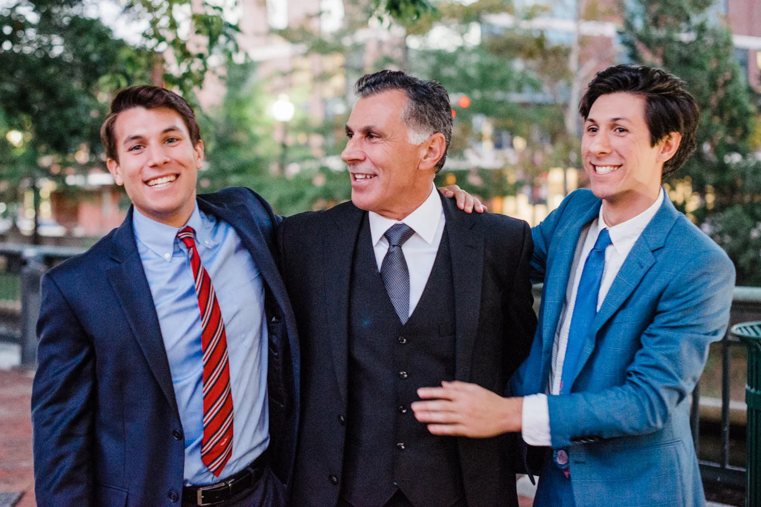 Ephemera Designs Providence, Rhode Island Cafe Nuovo Alternative Wedding Photography Groom with Two Sons