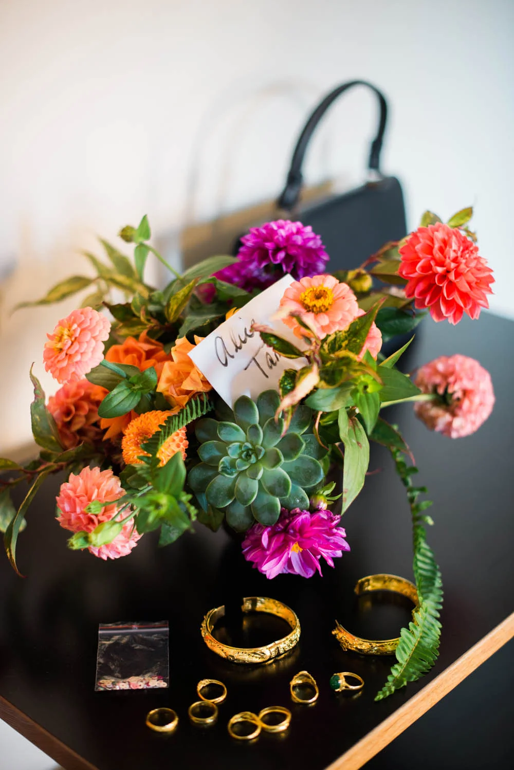 Ephemera Designs Rhode Island German American Club Authentic Wedding Photographer Flower Arrangement