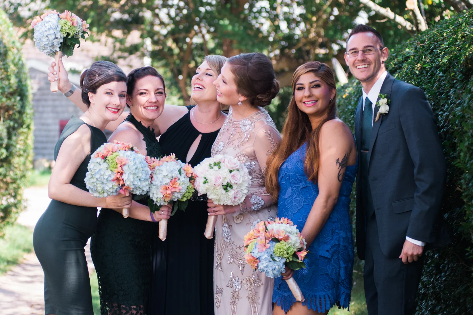 Ephemera Designs Block Island, RI Alternative Wedding Photography Bridesmaids