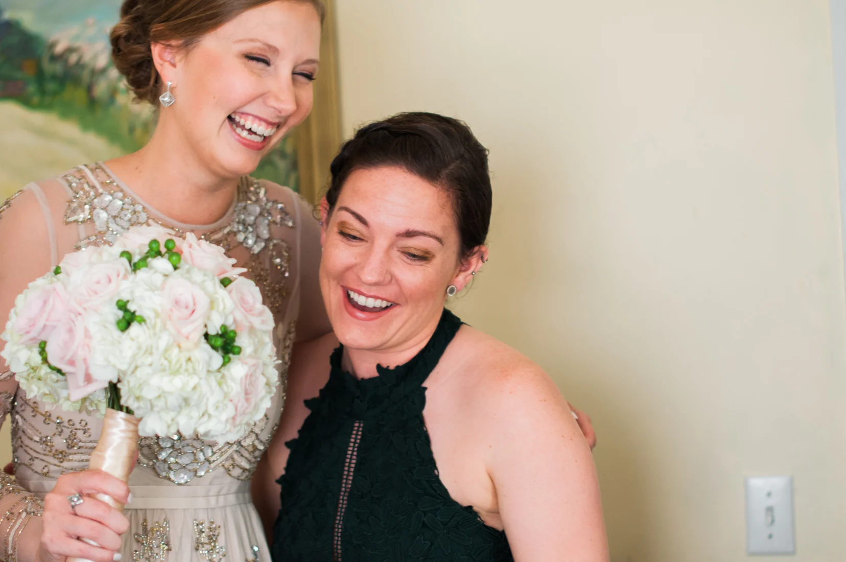 Ephemera Designs Block Island, RI Alternative Wedding Photography Bride & Bridesmaid