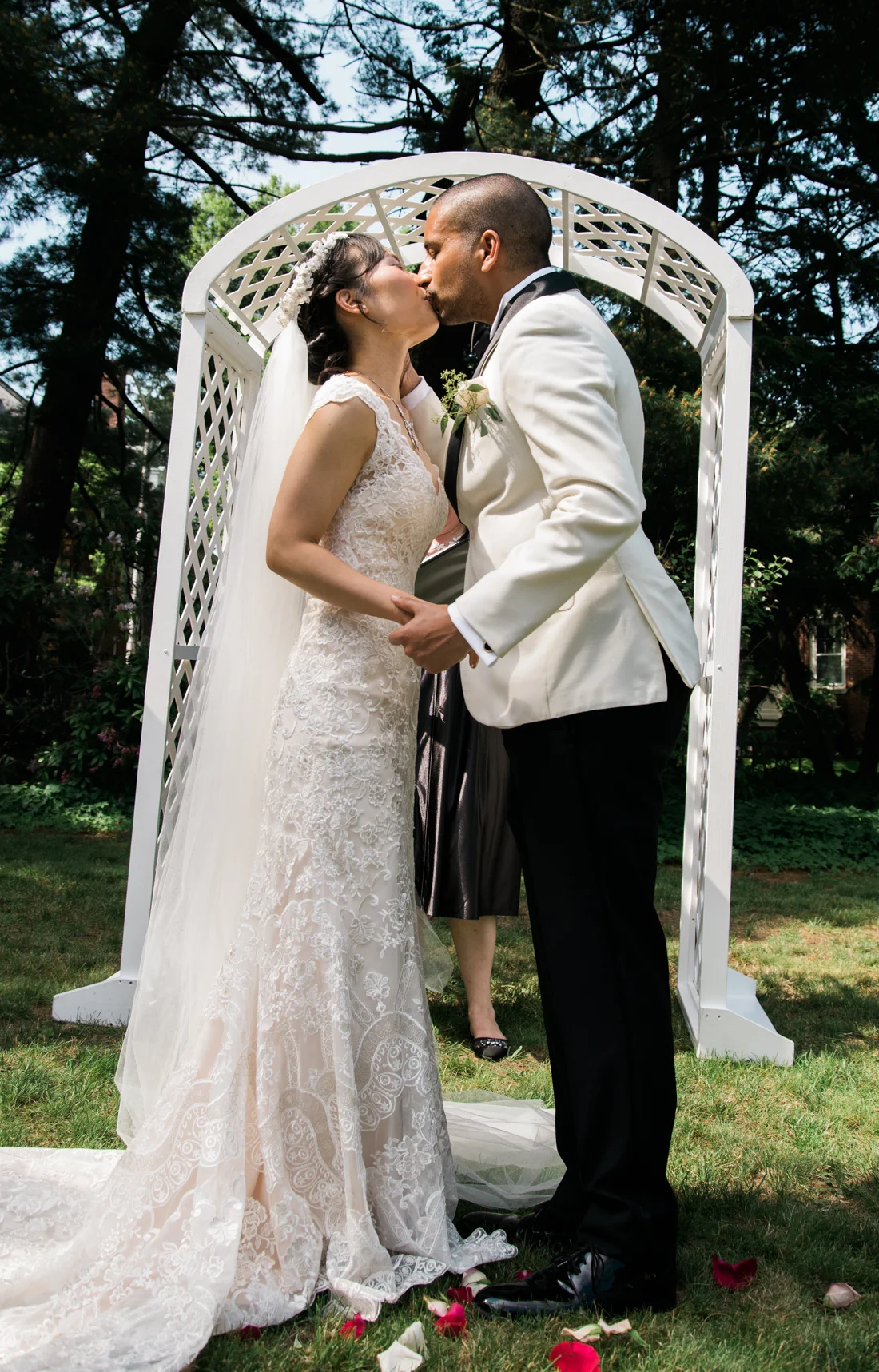 Ephemera Designs Rhode Island Authentic Wedding Photography Bride & Groom Kiss