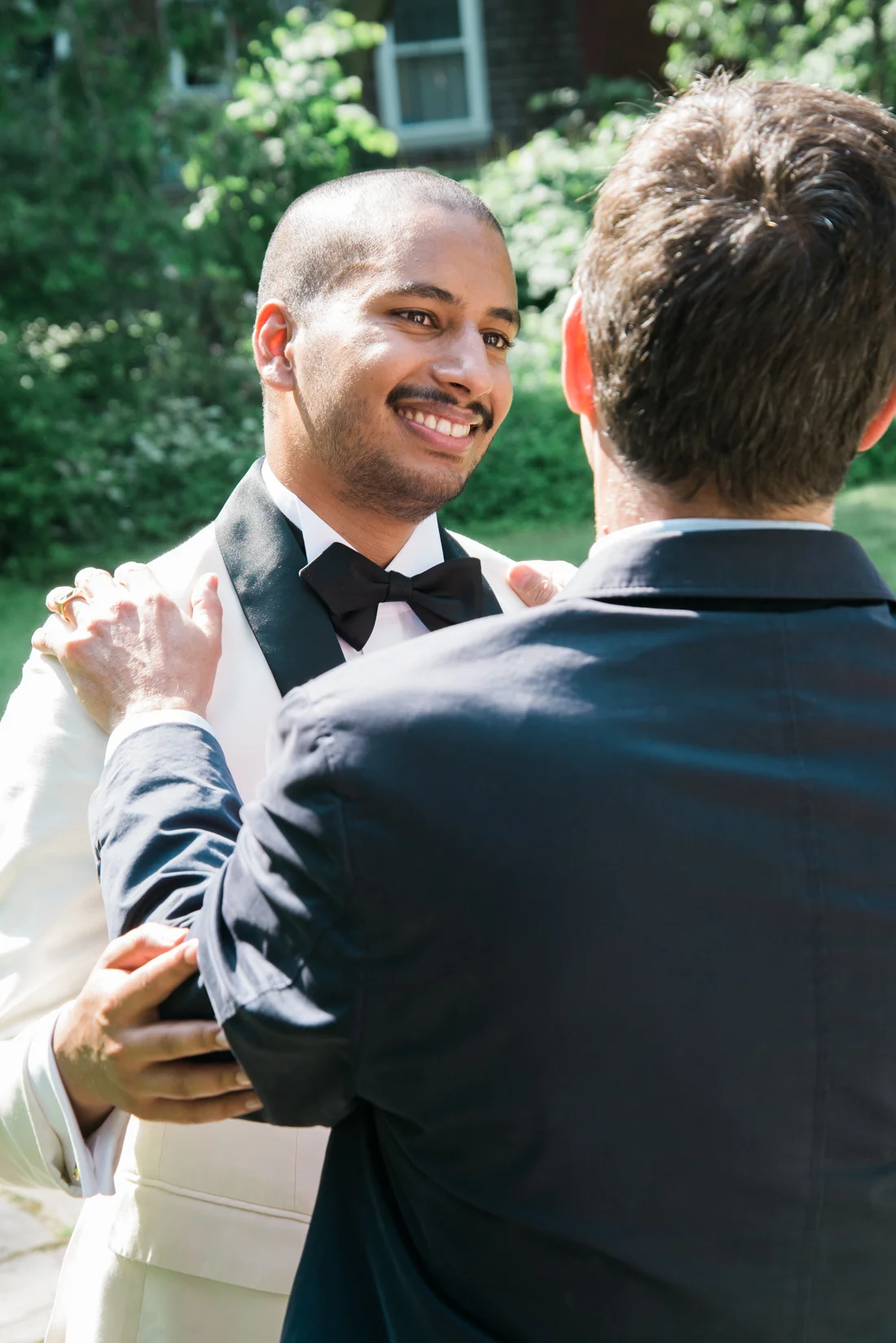 Ephemera Designs Rhode Island Alternative Wedding Photography Groom with Guest