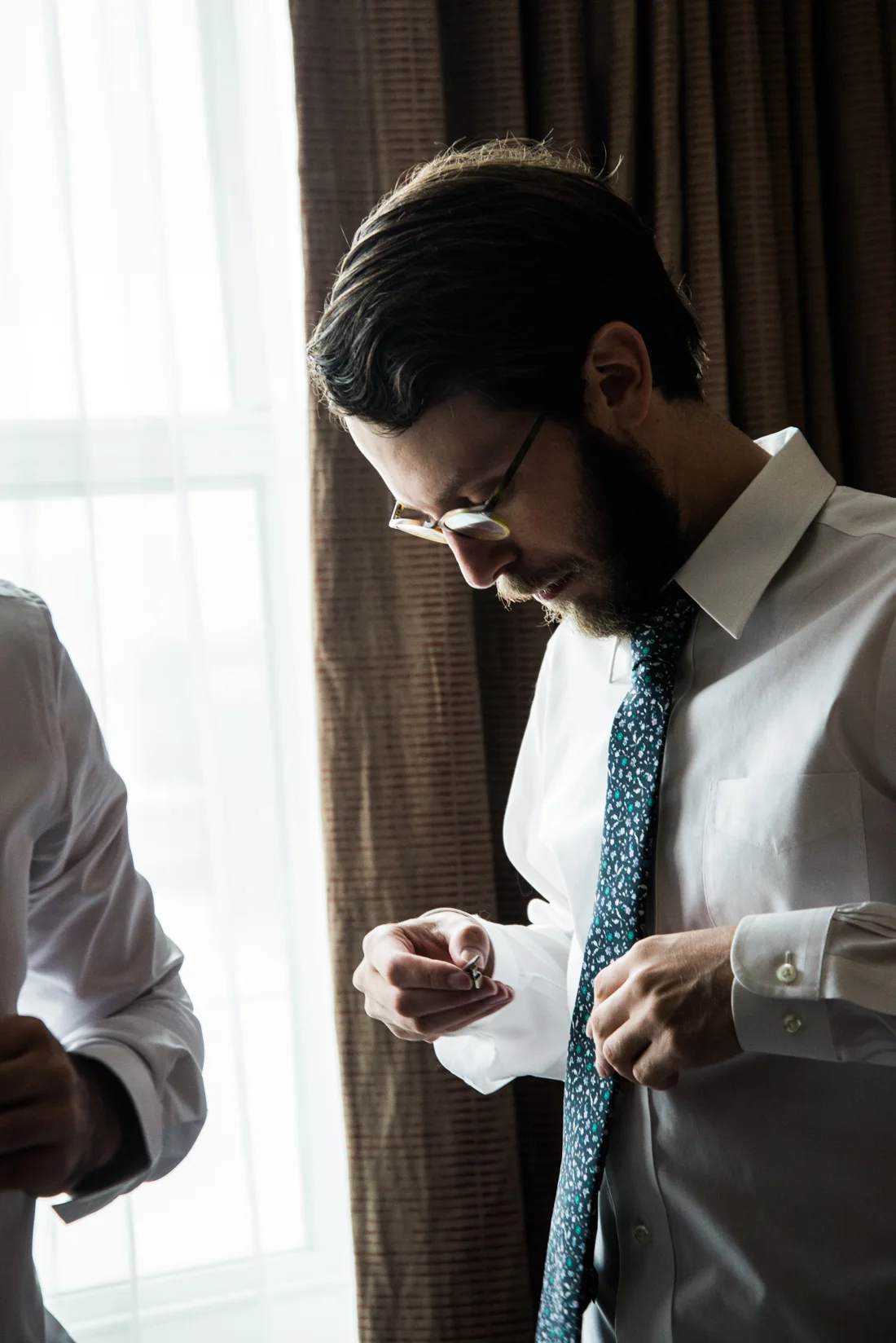 Ephemera Designs Groomsman puts Clip onto Tie