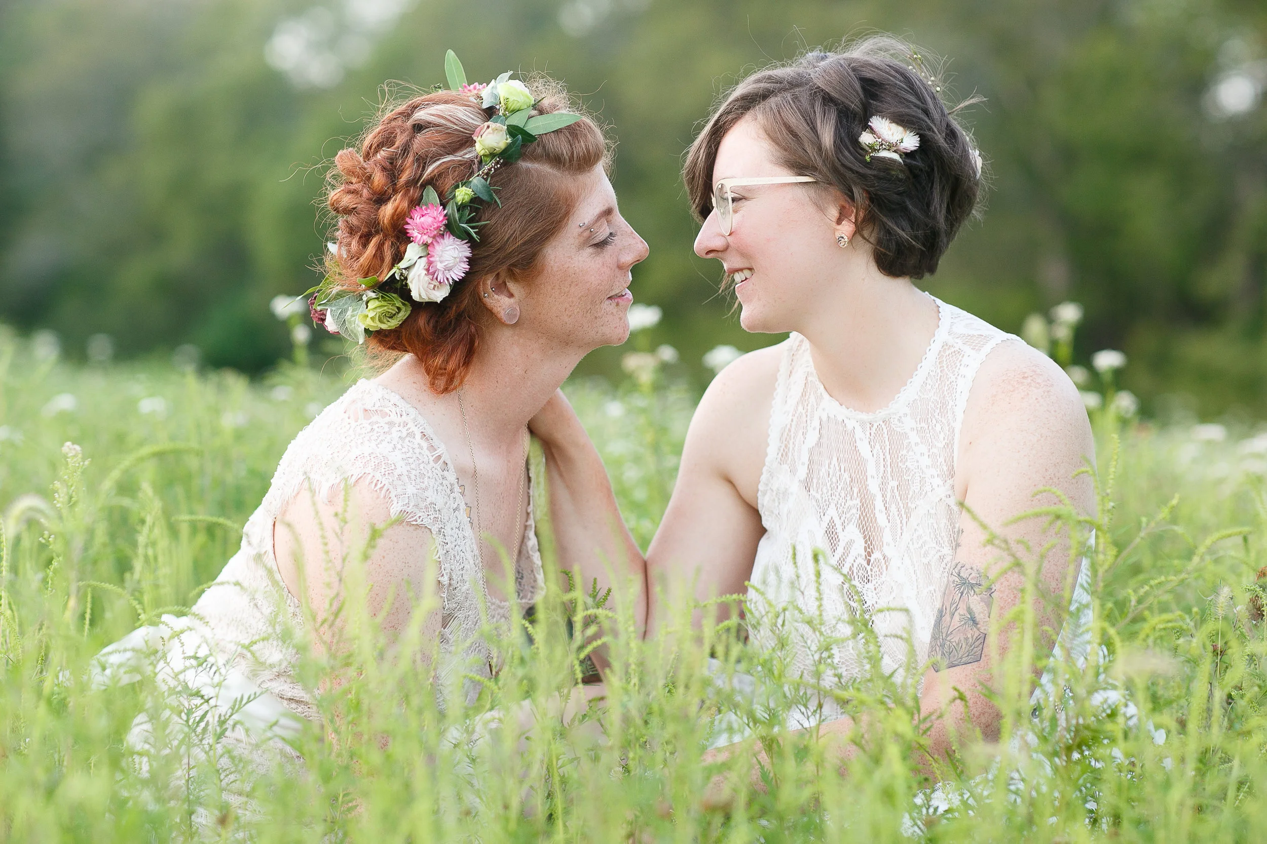 Ephemera Designs Photography - Couple with Flower Crown & Flower Hair Accessory