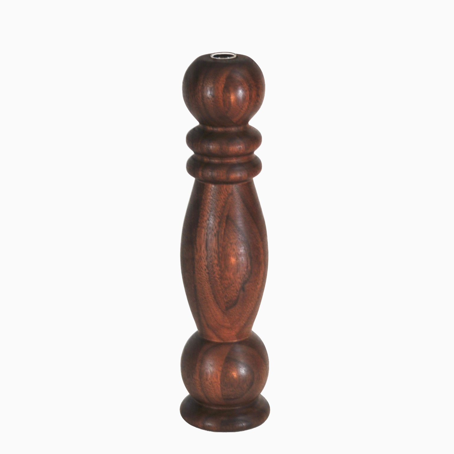 walnut bud vase