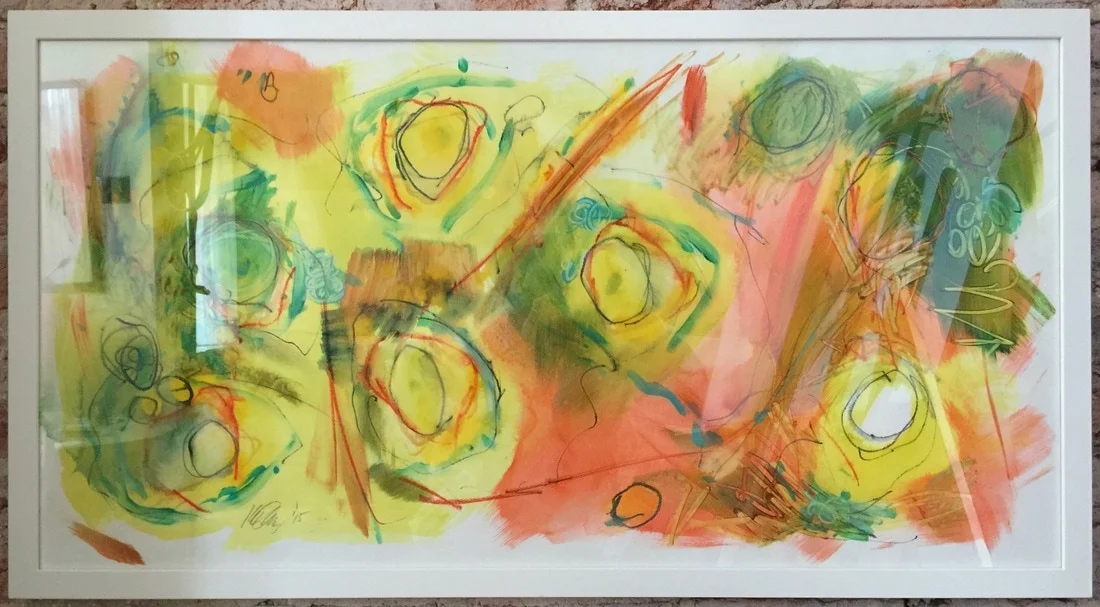 Great Lake Rocks II Acrylic and mixed media on paper