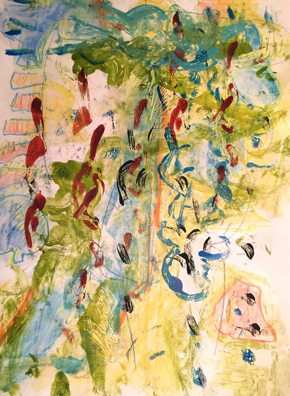 she looks outward and sees chaos and then she looks inward and sees peace
