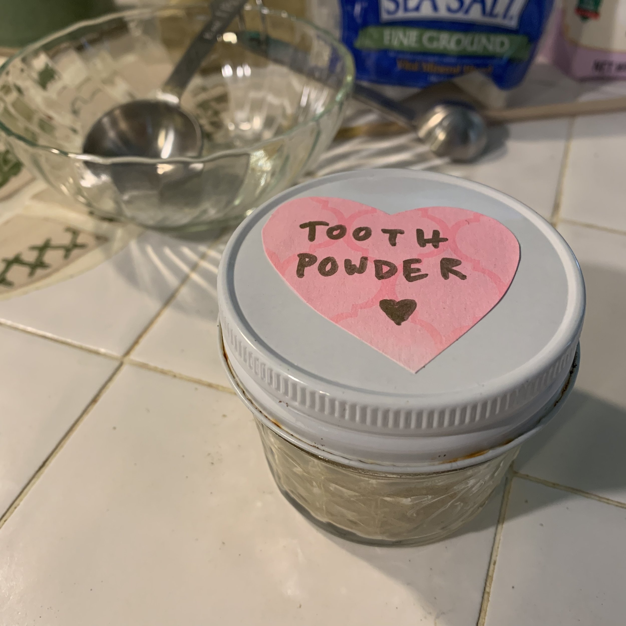 Karin's tooth powder recipe ~ with clove