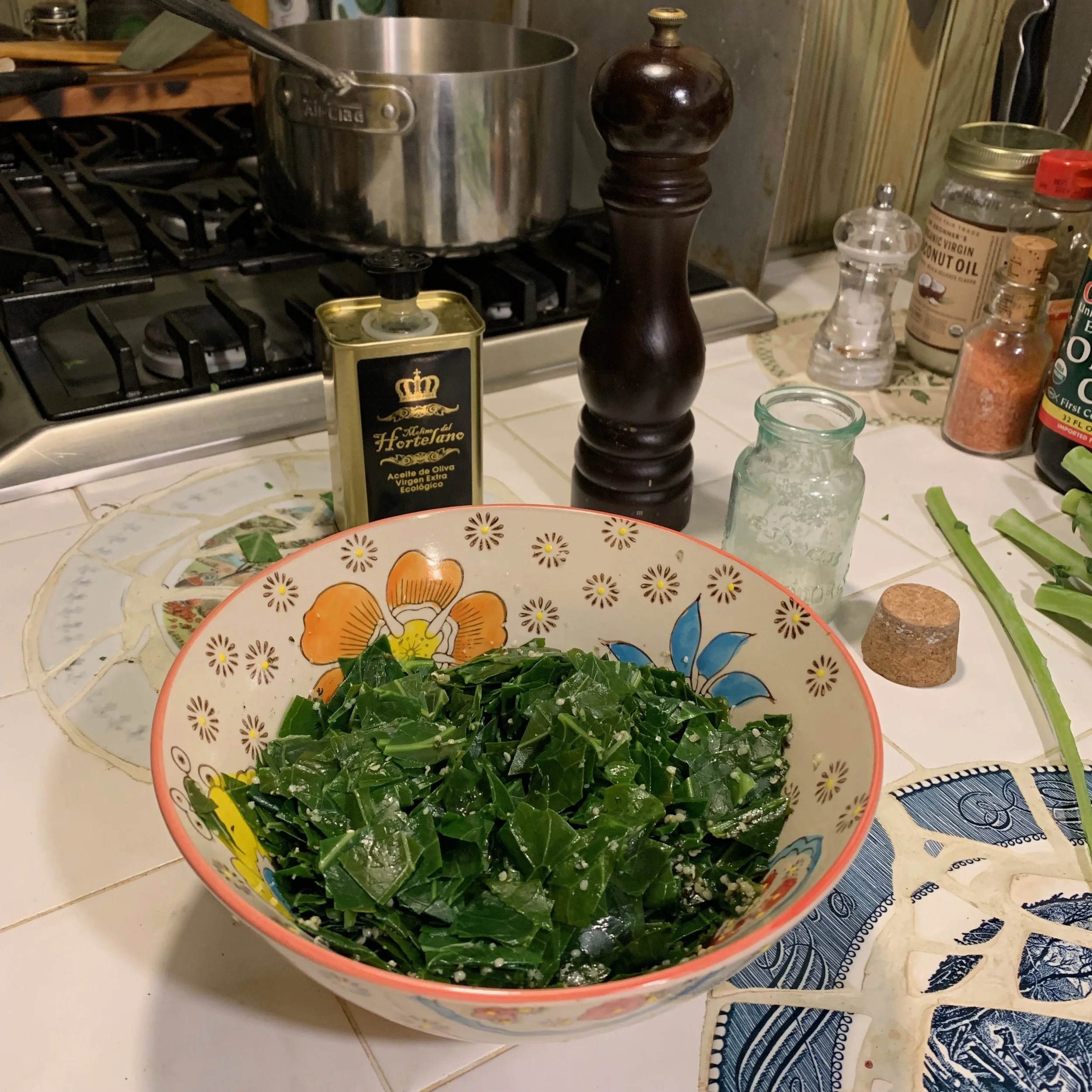 Make healthy collard greens in 5 minutes
