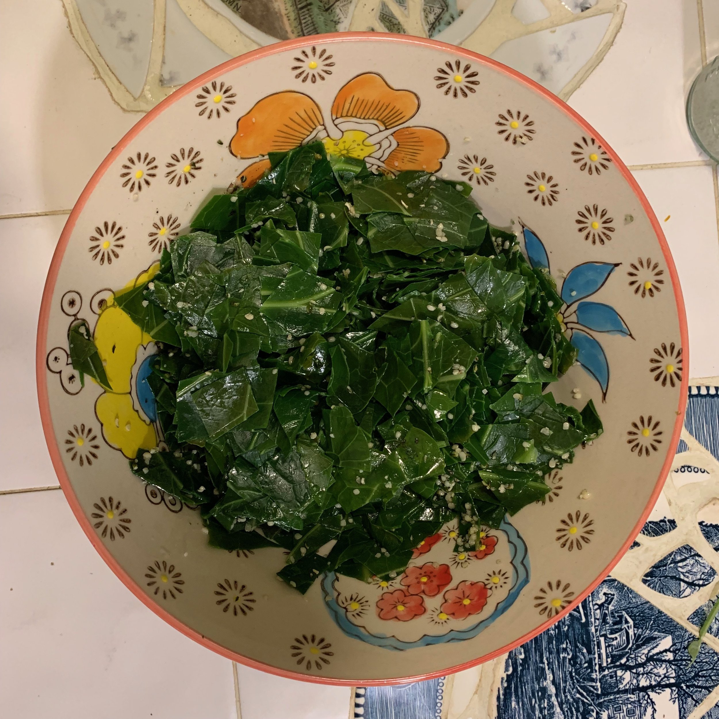 serving for 2-4 from one bunch of collards
