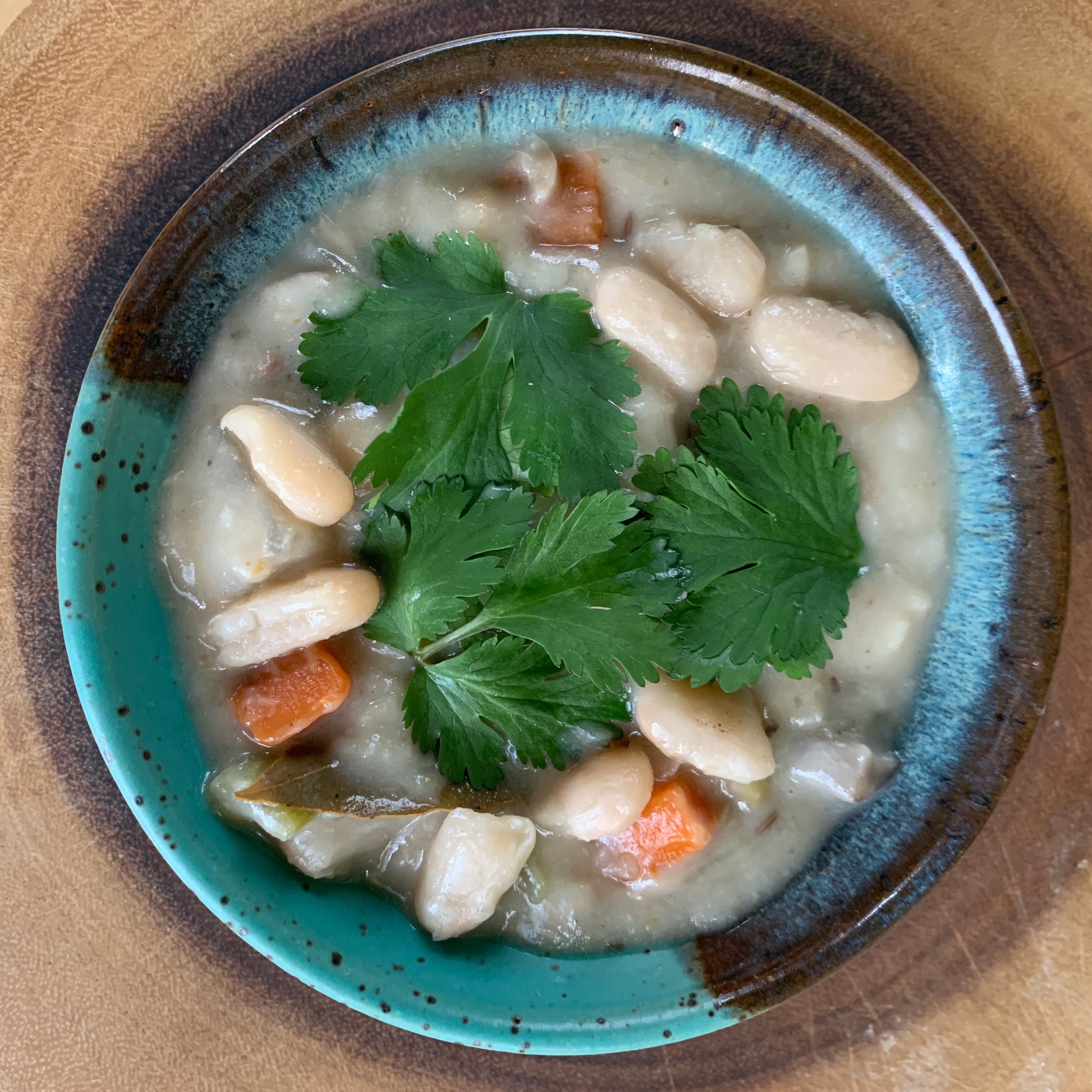 add your cilantro or parsley as a garnish. Both are loaded with minerals