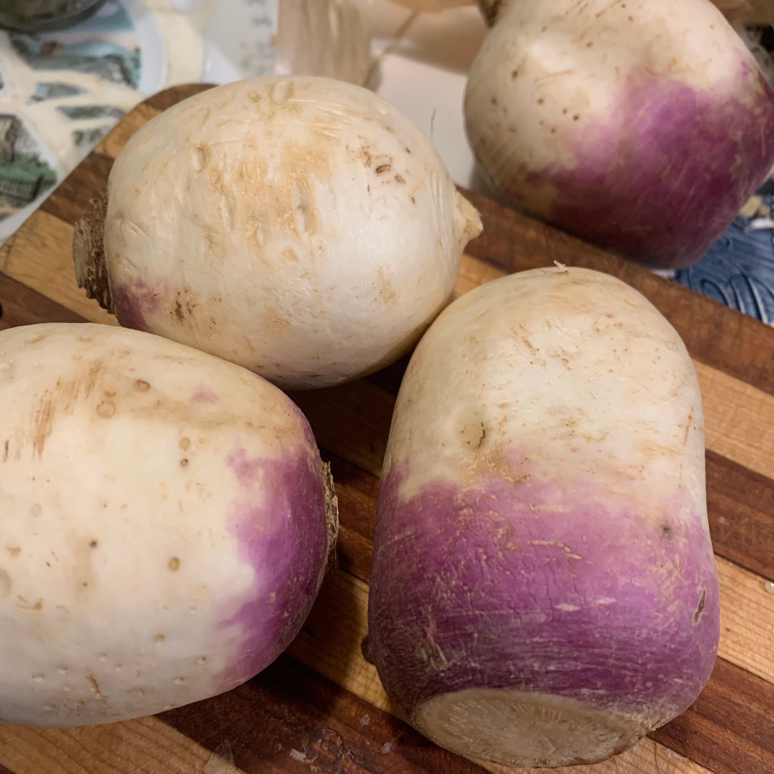 turnips are a fun white ingredient, lighter in taste than potato