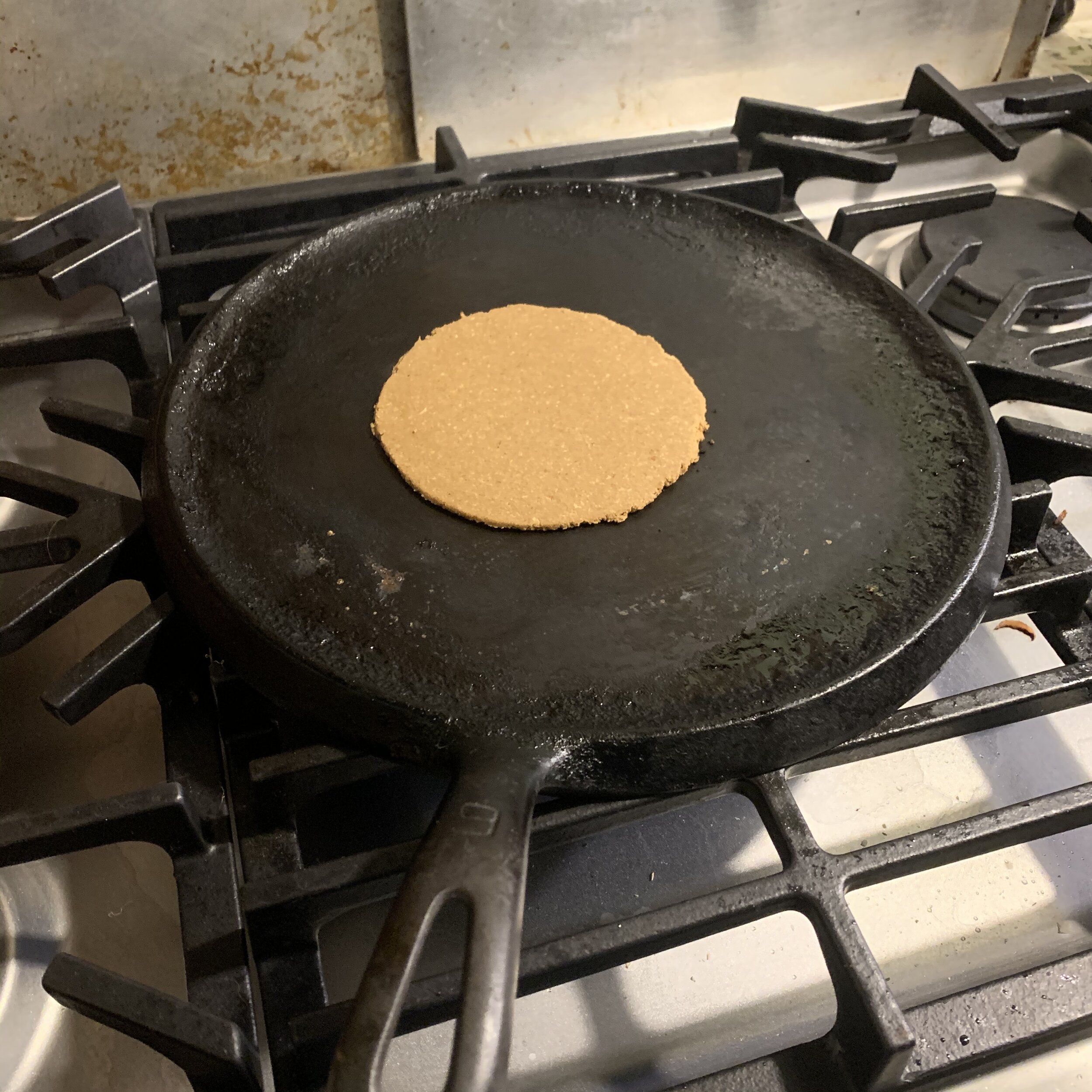 press into shape &amp; cook on a hot dry skillet