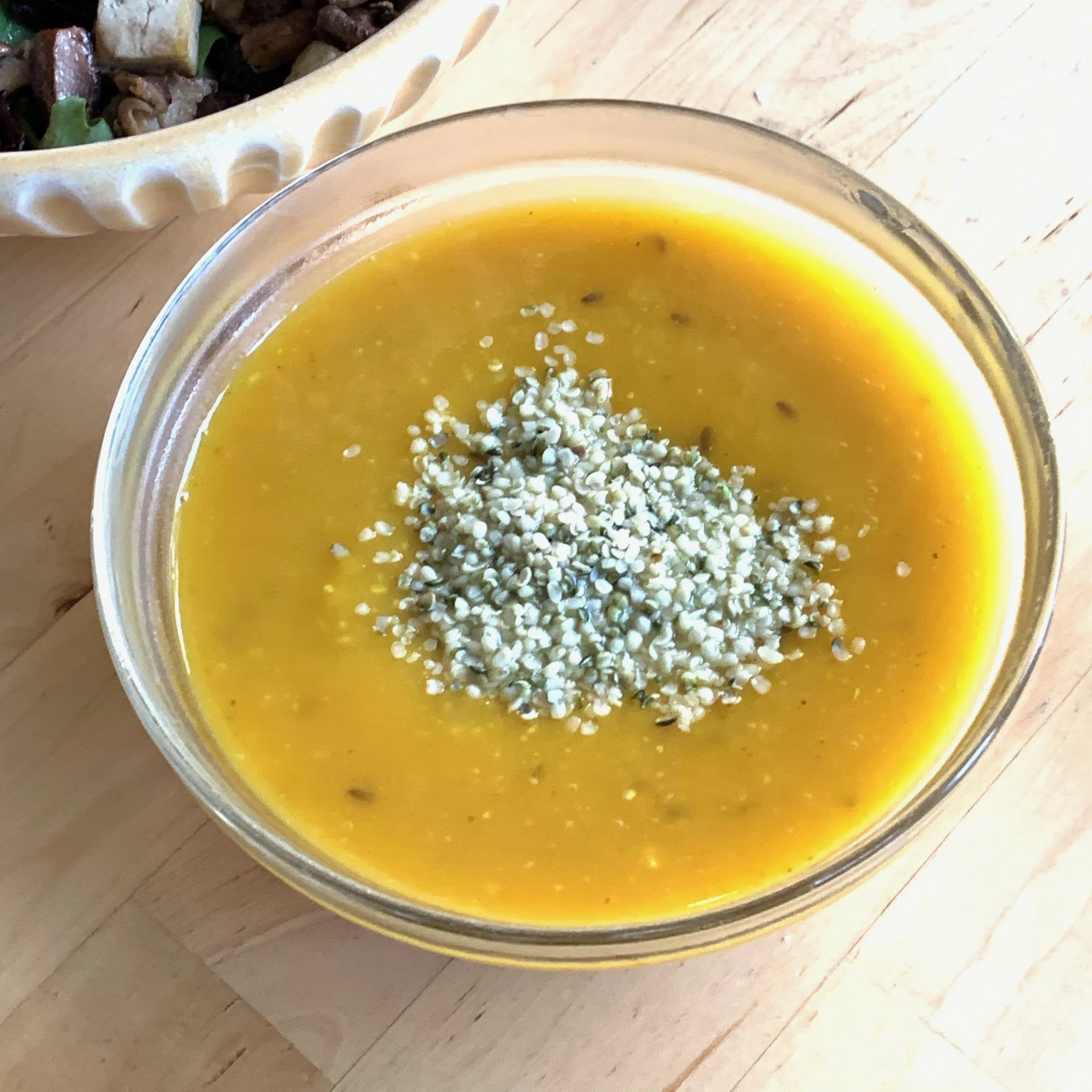 Rouge Vif D'Etampes Savory Curry Pumpkin Soup with Mushrooms