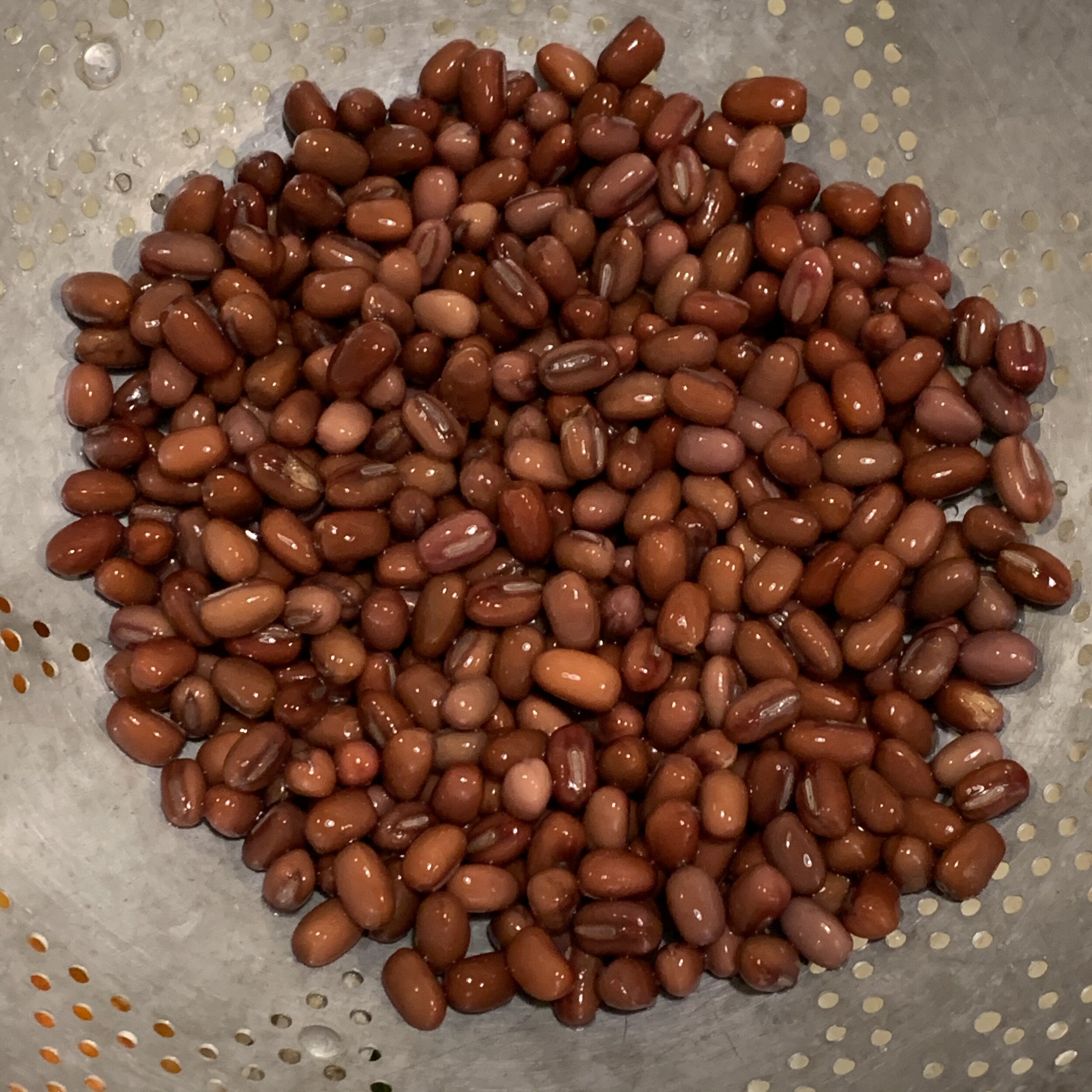 soaked beans are plump