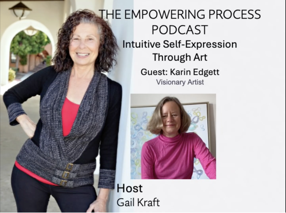 Intuitive Self-Expression Through Art with guest, Karin Edgett  The Empowering Process Podcast with Gail Kraft