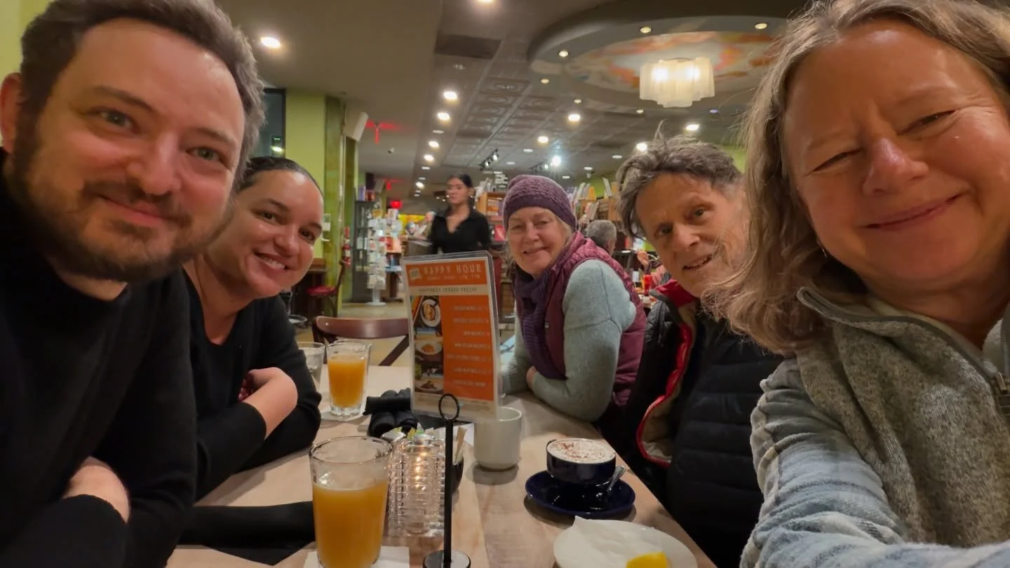 Dinner with fam @busboysandpoets ~ so grateful for our shared joy and love!
