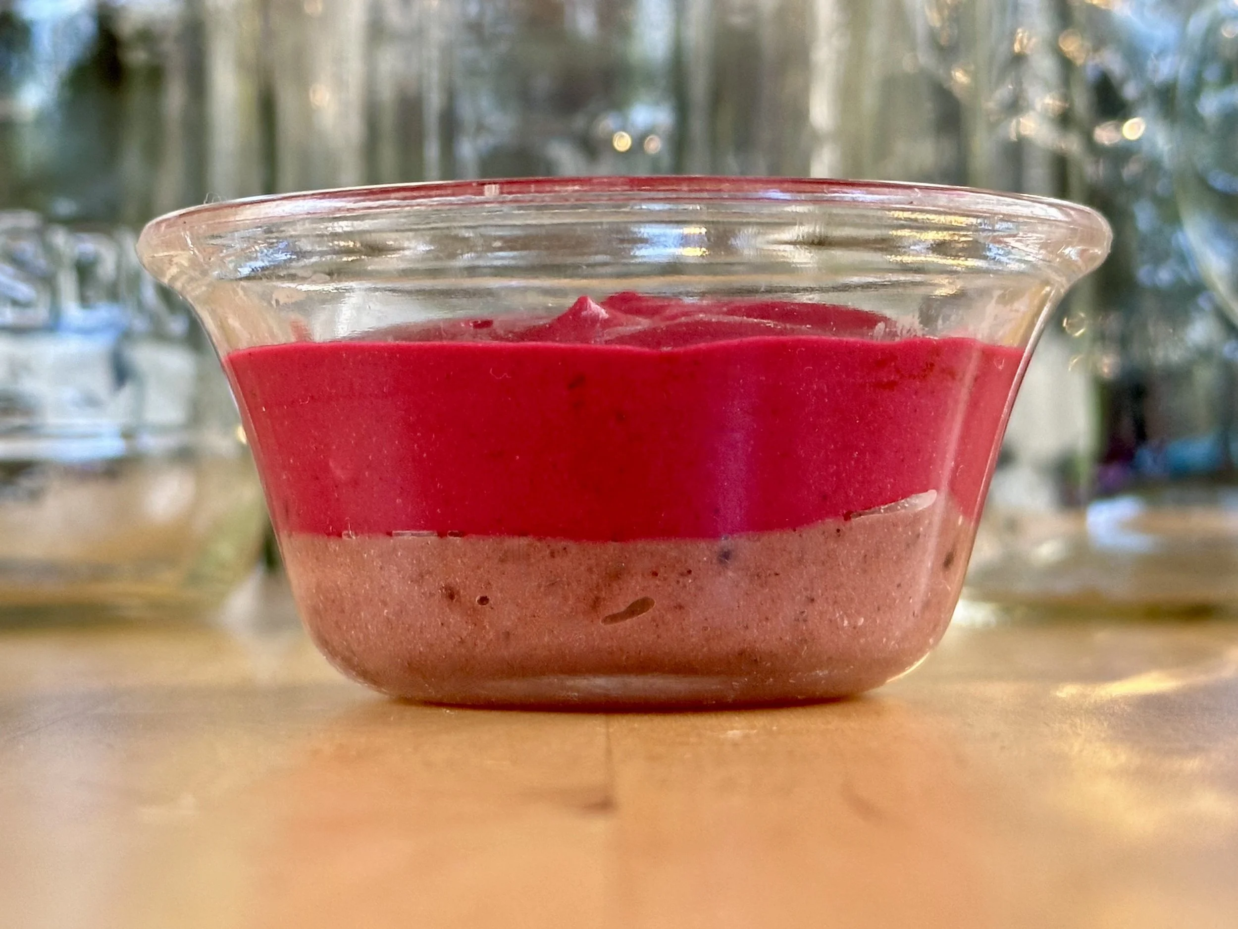 Beet pudding ~ served chilled, baked or frozen