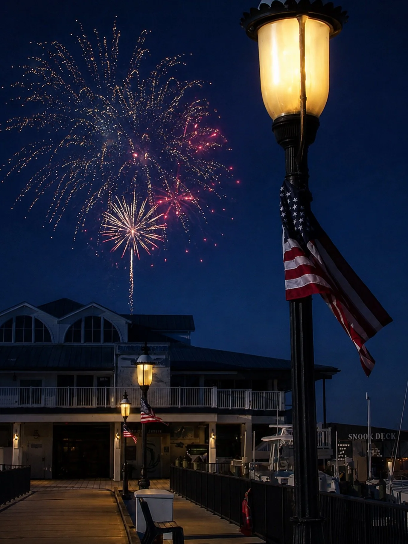 Have the best seats in the house 🎆🧨🇺🇸 spend your 4th of July with us on the water &amp; in front of all the action: reservation only event from 6-8pm with a special 5 course prix fixe menu | $85 per adults and $40 for kids ages 6-12 | RiverhouseF