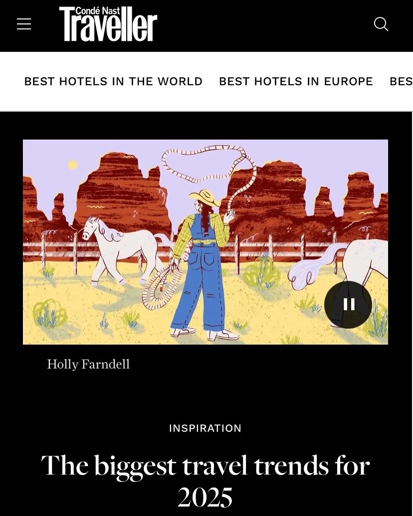 We&rsquo;re in luxury travel magazine @condenasttraveller talking about 2025 honeymoon trends -  because after all that planning you&rsquo;ll need an epic break to follow! We landed on a long road trip through Namibia - spending time training with Rh