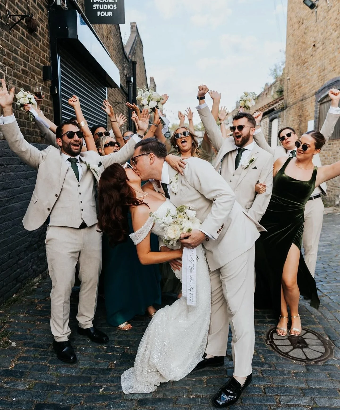 Ooof, how great is this group shot from @kategrayphotography from Jack and Rhianne&rsquo;s brilliant wedding @claptoncountryclub 💜 We loved being a part of it - and thank you Jack for this review!

&ldquo;RedLine DJs, and Jon in particular, were inc
