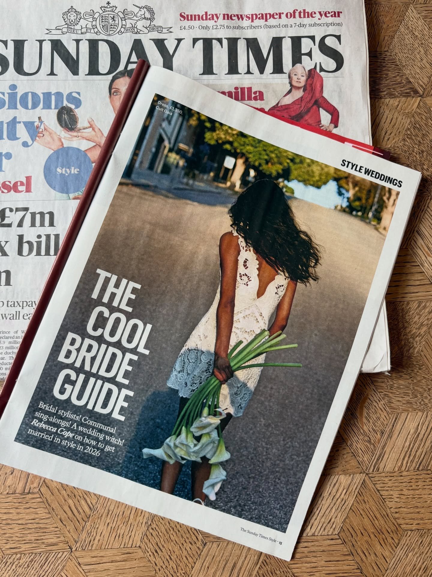 👀 We&rsquo;re in the Sunday Times&rsquo; Style magazine! Thanks to the mag&rsquo;s writers and editors for recommending us in the Cool Bride Guide, the ultimate planning guide for your wedding. It&rsquo;s lovely to be seen as a trusted voice in the 