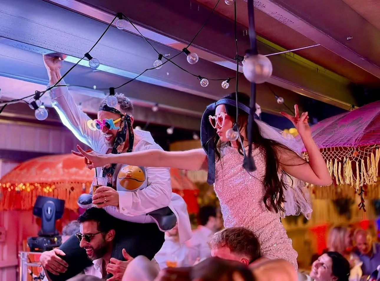 We had an absolute blast at Oli and Oli&rsquo;s wedding @pouletvoulez a few weekends back ⚡️ Thanks both for the lovely review 💜 

&ldquo;Jon DJ&rsquo;d at our wedding and did a great job, he nailed our playlist, kept the dance floor jumping and mad