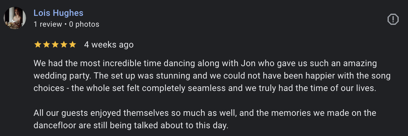 eastwood observatory amazing wedding dj