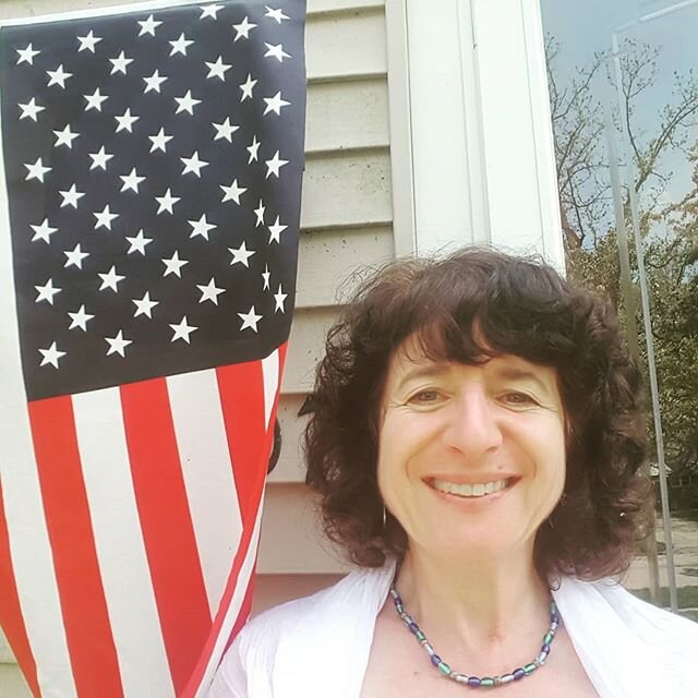 I hung my flag for Memorial Day, but with hair salons still closed, I proudly display this year's truer symbol of patriotism: the botched do-it-yourself haircut. Lopsided layers are the new red, white and blue.

#stayhomestaysafe #thatwomanfrommichig