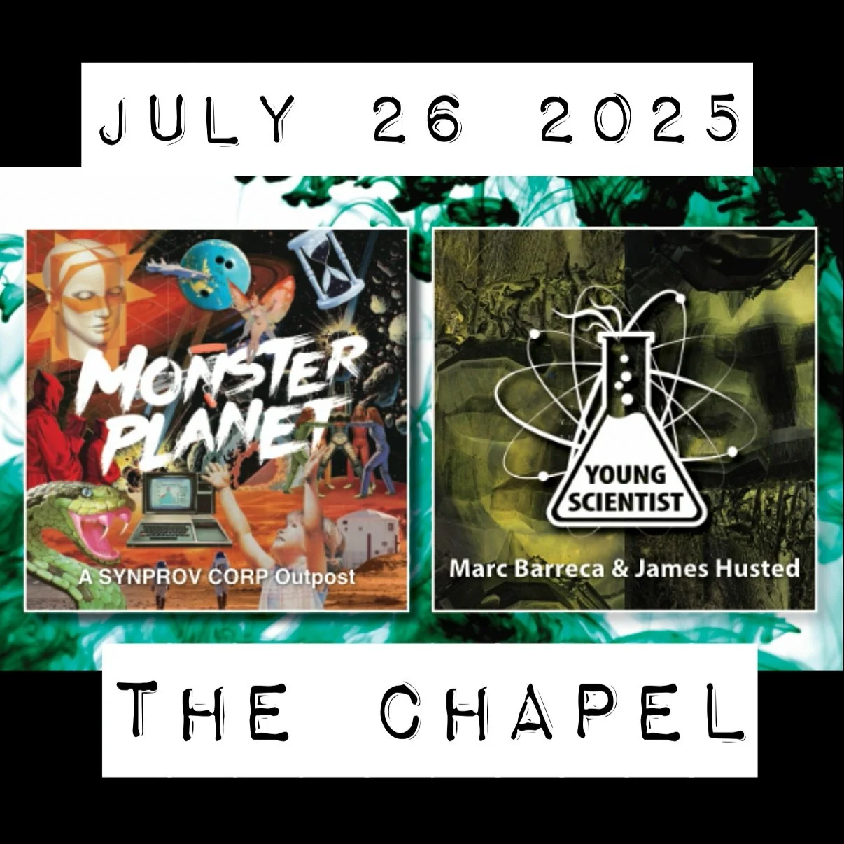 Saturday July 26 - We&rsquo;re reuniting with the Seattle electronic legends YOUNG SCIENTIST for another Wayward Music session at the Chapel Space. 8 pm, $5-$20 at the door.
