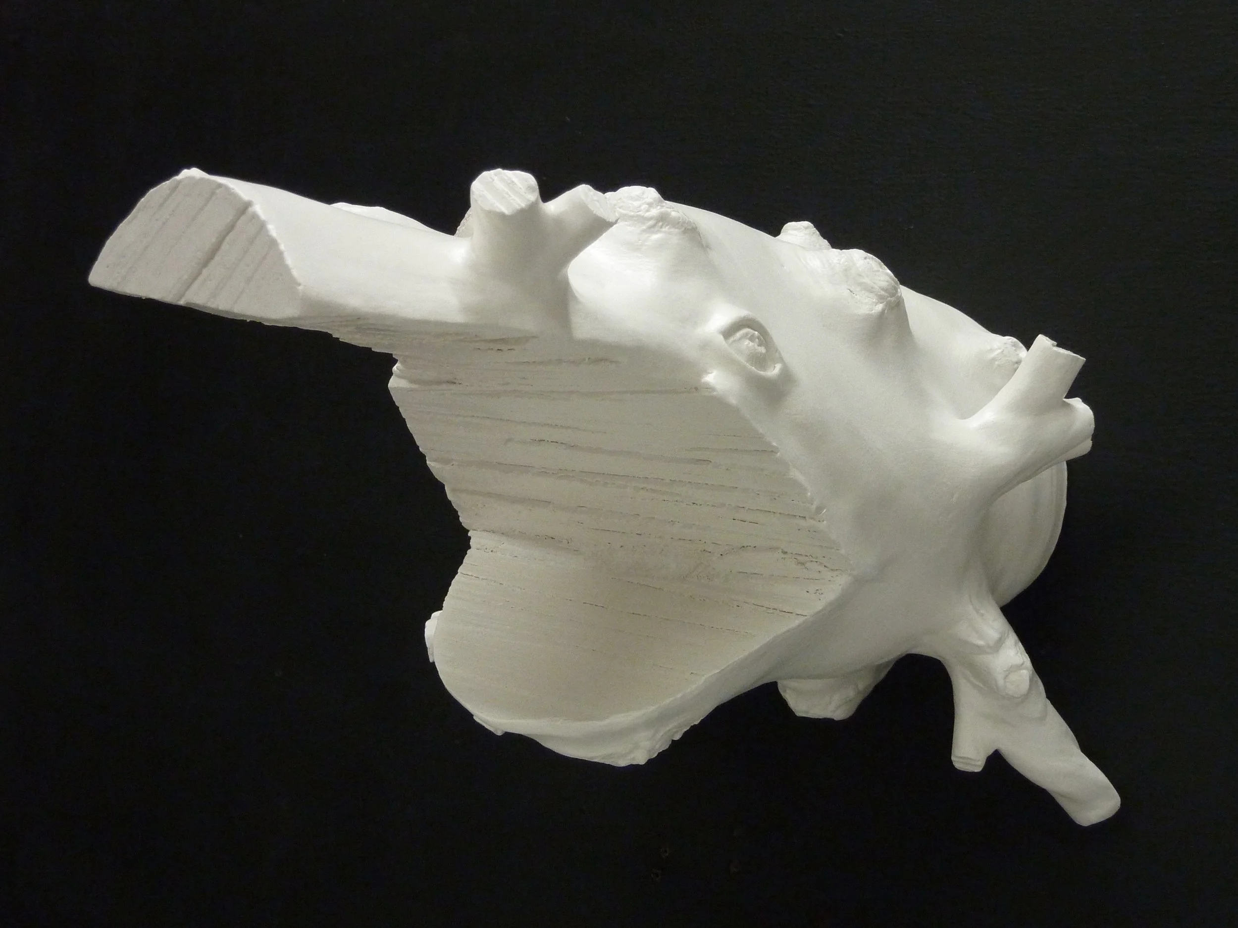 Chinese Paddlefish, 10"x10"x16", Earthenware, glaze