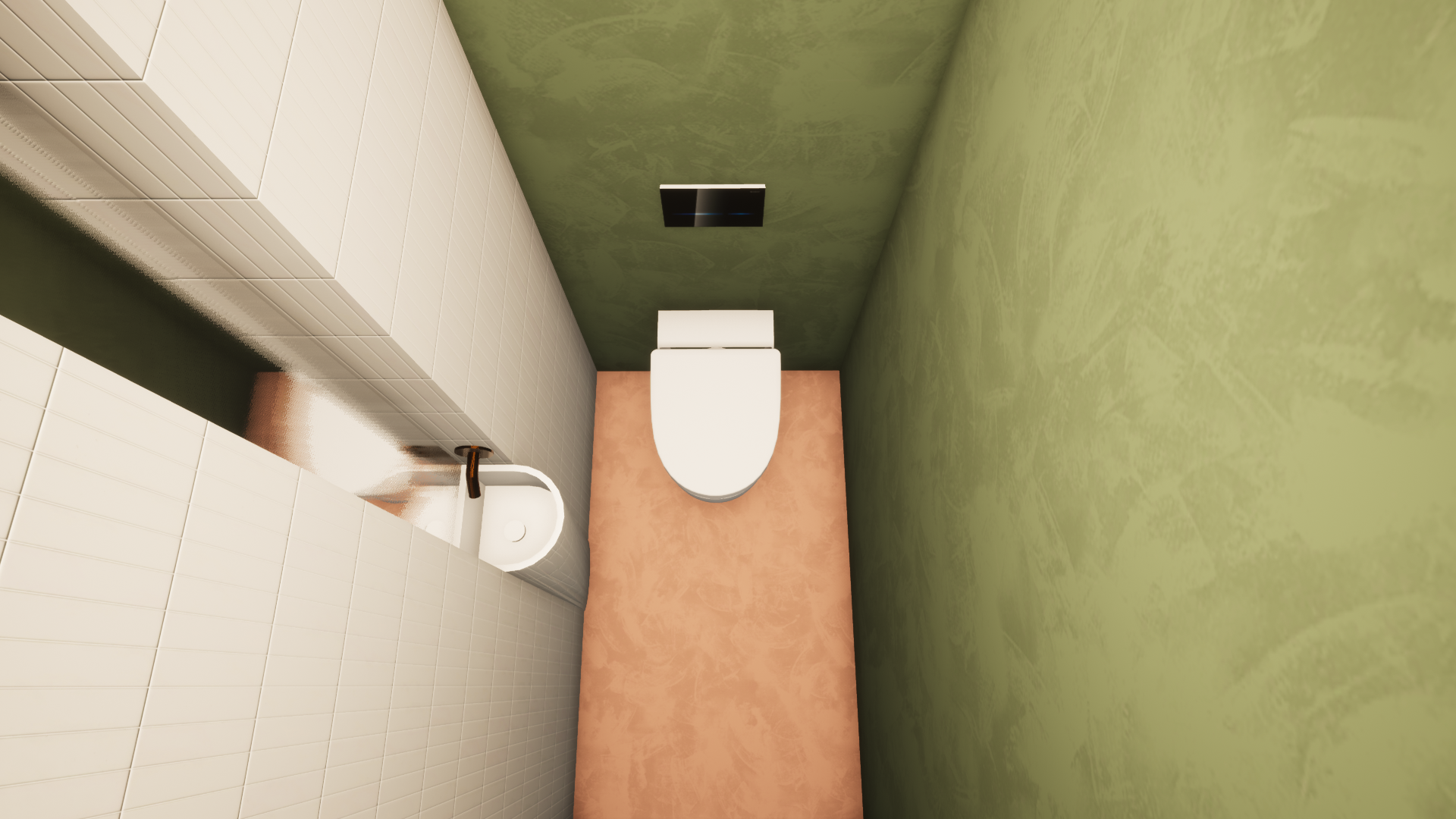 Voorbeelddesign pastel toilet