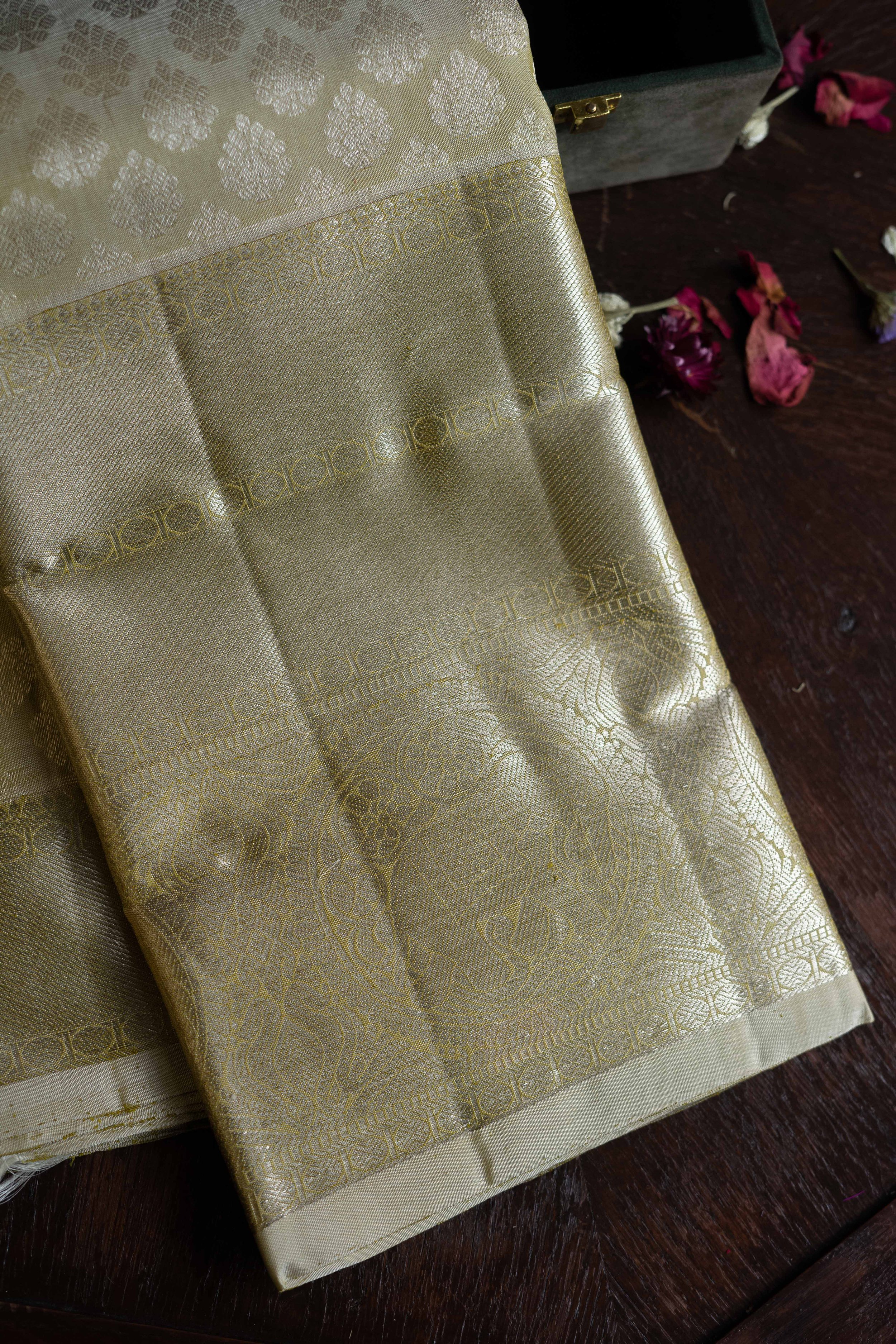 Buy Fancy Banarasi silk Silver With Pink Border Sarees at Rs. 1299 online  from Fab Funda banarasi sarees : FB-0011A3