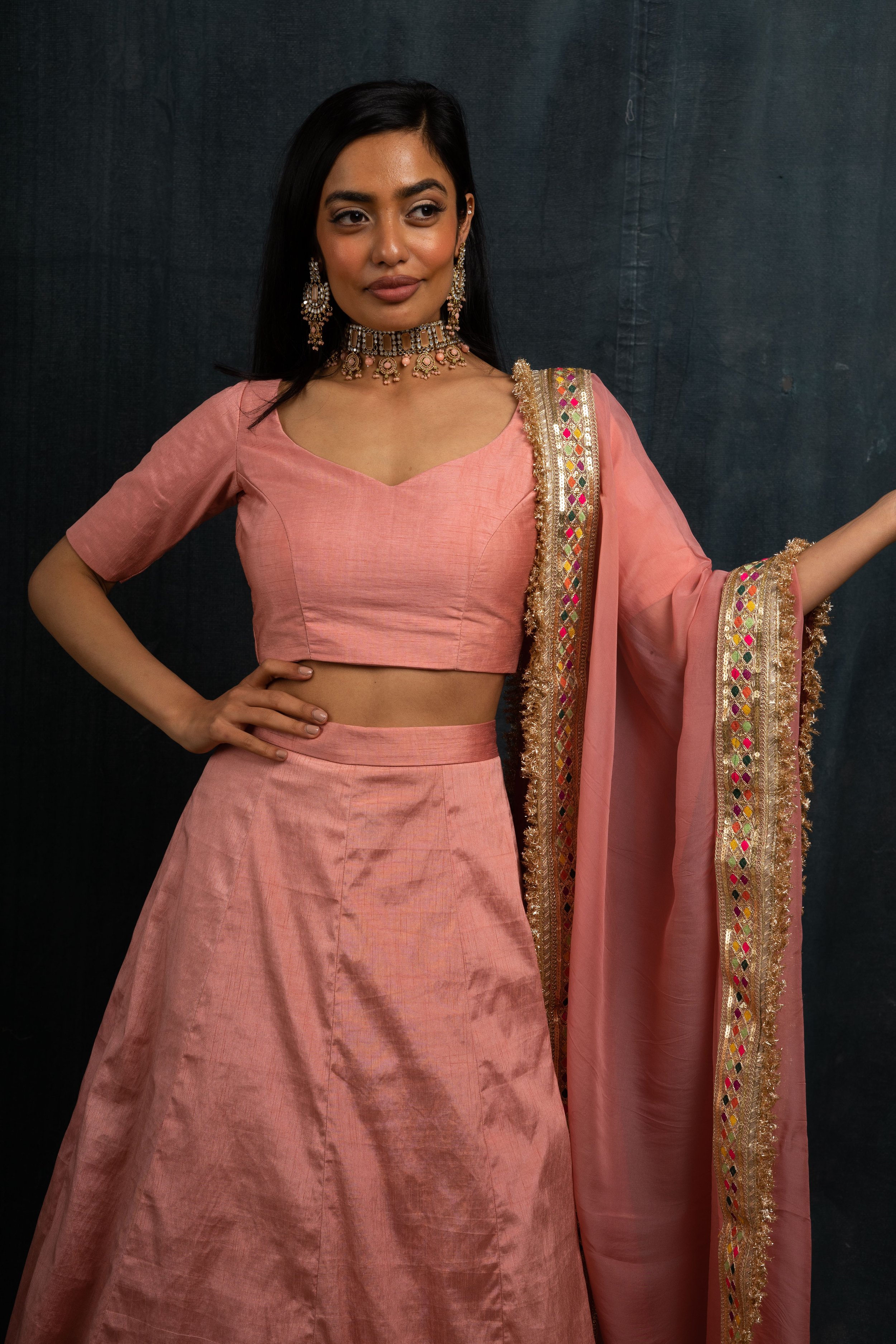 Wedding Designer Lehenga in Pink colour at online Sayisha – Simaaya