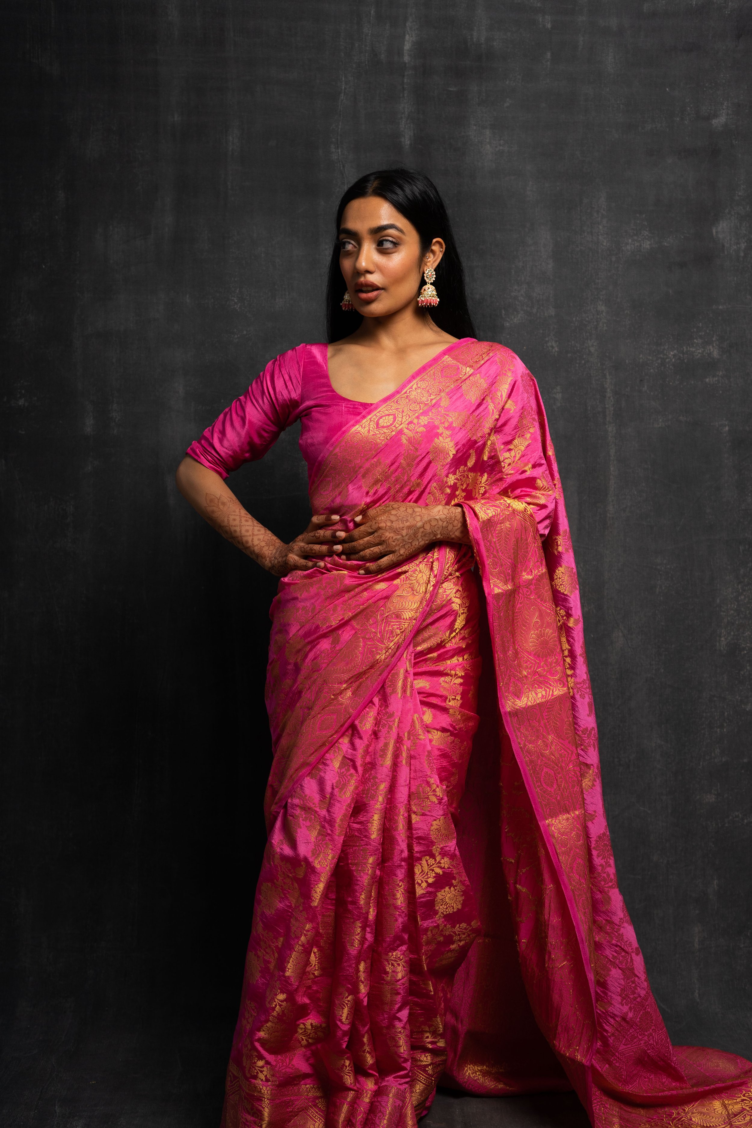 Monjolika Fashion Sarees : Buy Monjolika Fashion Green Woven Banarasi Silk  Traditional Saree With Unstitched Blouse Online|Nykaa Fashion.