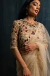 Lilac Phulwa Saree