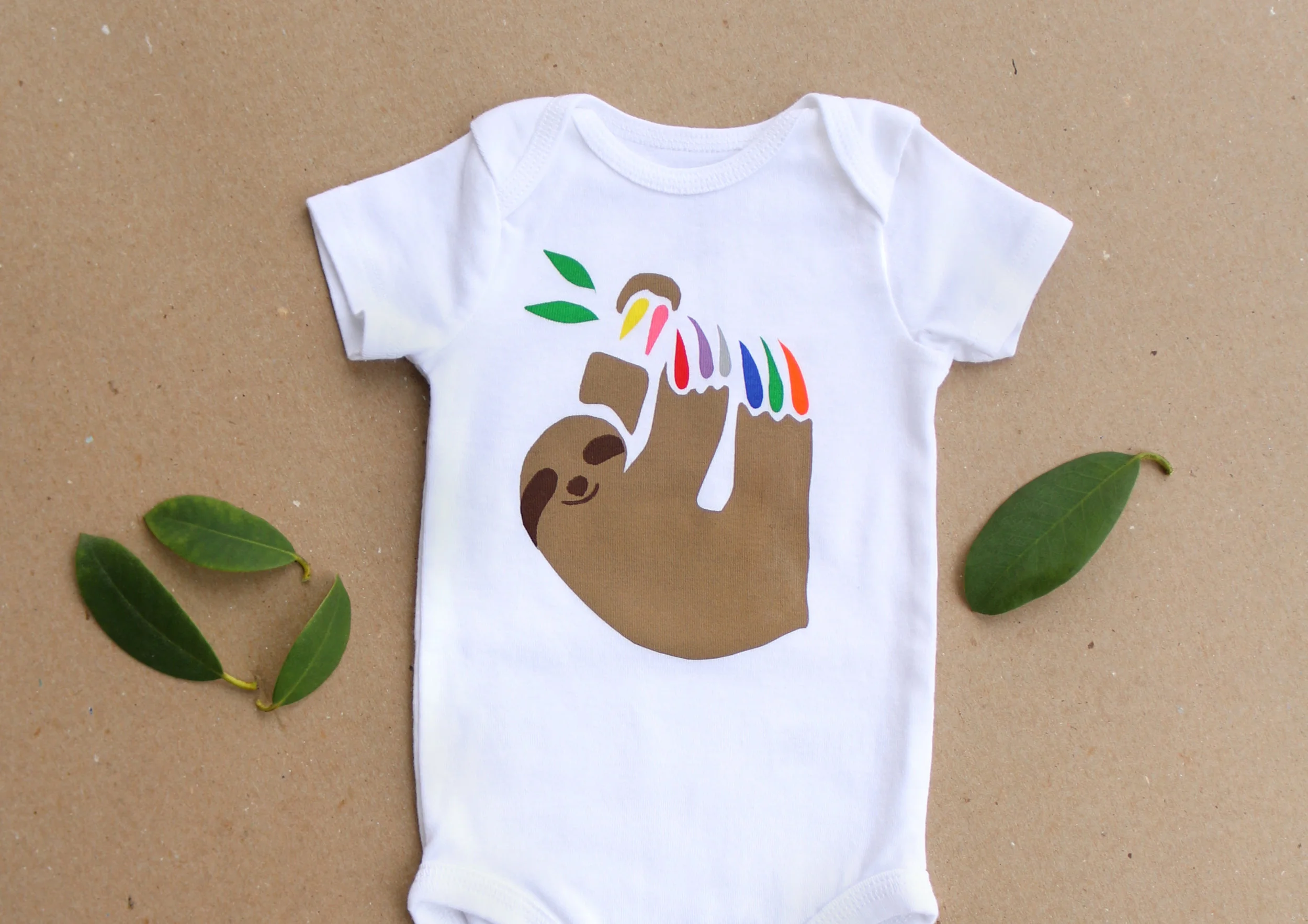 sloth baby onesie